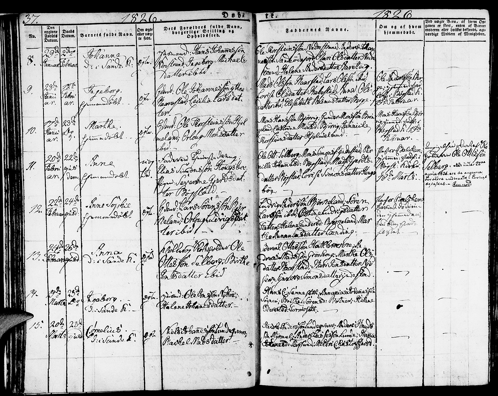Gaular sokneprestembete, SAB/A-80001/H/Haa: Parish register (official) no. A 3, 1821-1840, p. 37