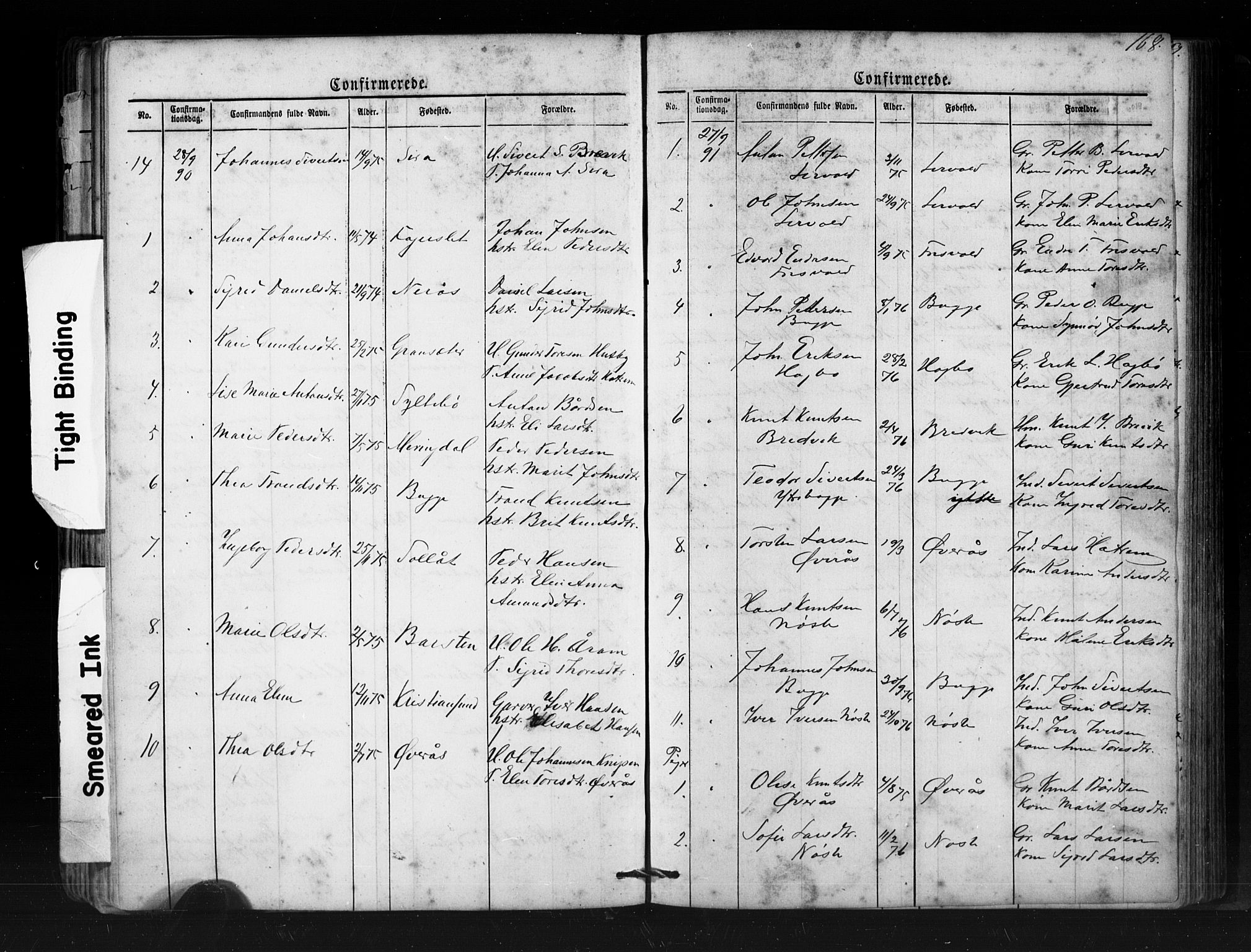 Ministerialprotokoller, klokkerbøker og fødselsregistre - Møre og Romsdal, SAT/A-1454/552/L0638: Parish register (copy) no. 552C01, 1867-1902, p. 168