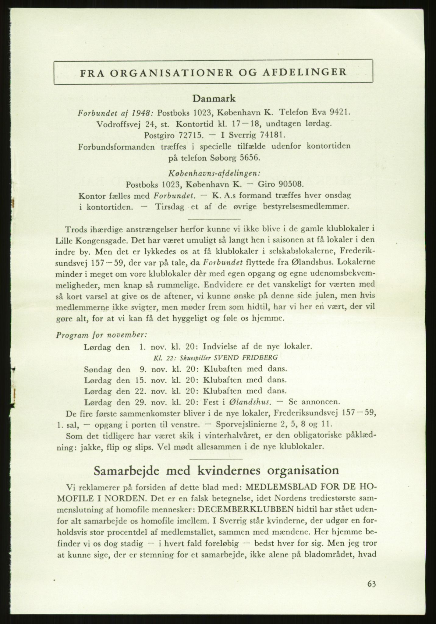 Det Norske Forbundet av 1948/Landsforeningen for Lesbisk og Homofil Frigjøring, AV/RA-PA-1216/E/Eb/L0001: Intern informasjon, 1952-1991, p. 27