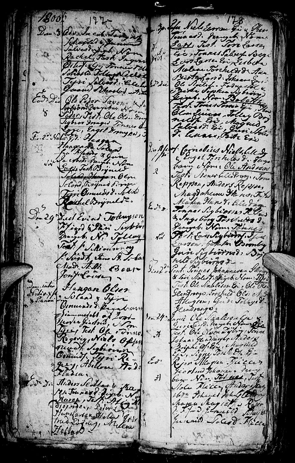 Flekkefjord sokneprestkontor, AV/SAK-1111-0012/F/Fa/Fac/L0001: Parish register (official) no. A 1, 1773-1806, p. 177-178