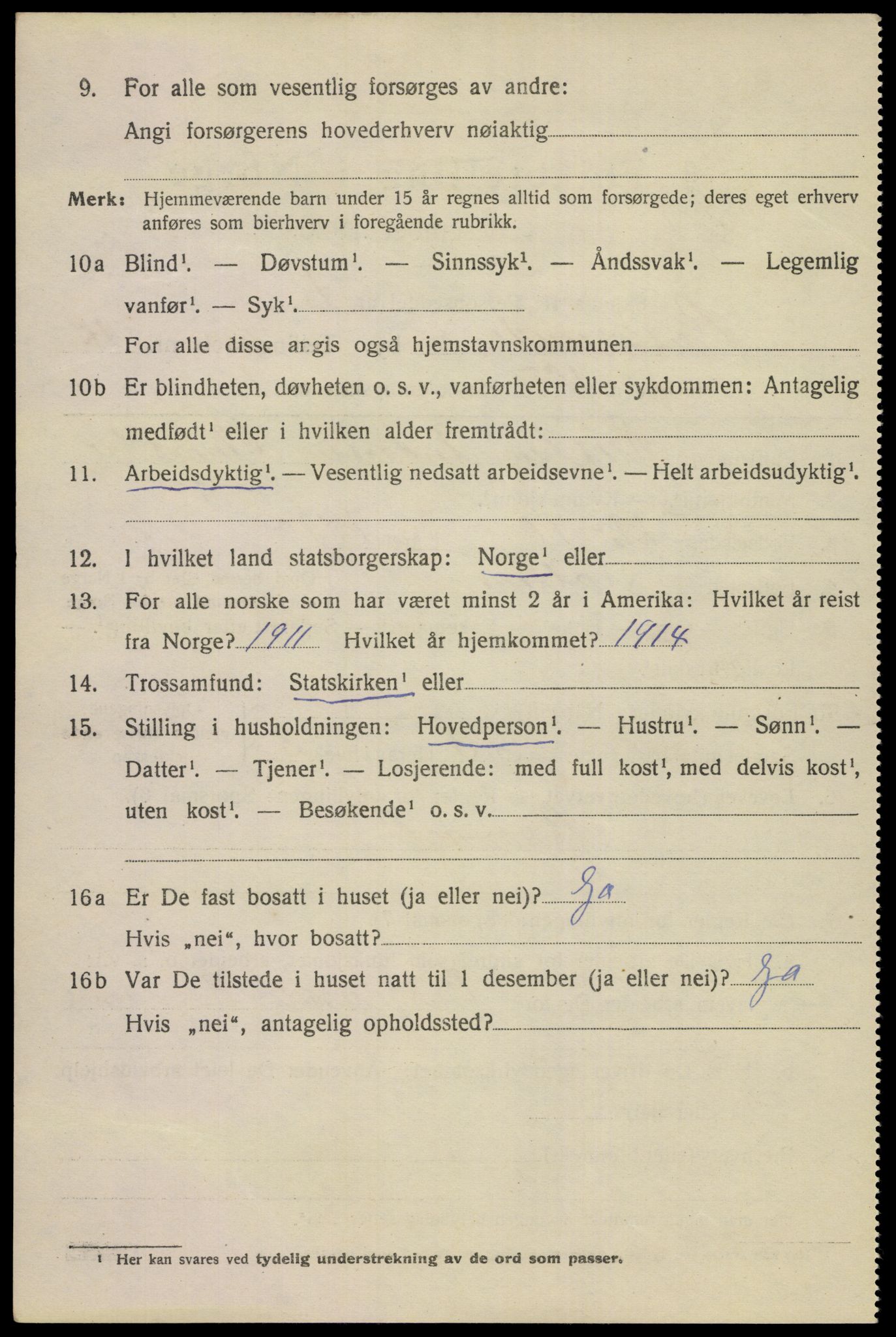 SAKO, 1920 census for Porsgrunn, 1920, p. 19924