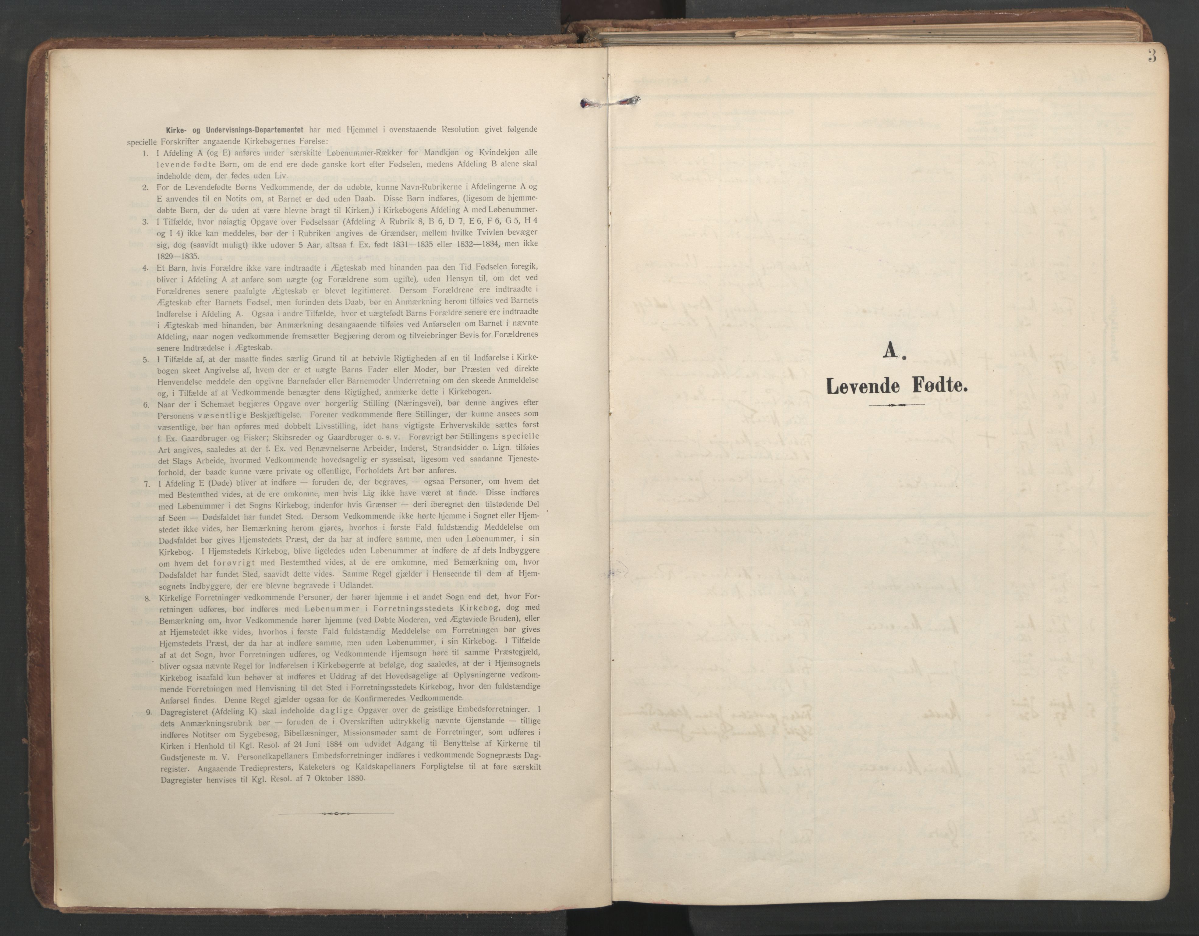 Ministerialprotokoller, klokkerbøker og fødselsregistre - Møre og Romsdal, AV/SAT-A-1454/583/L0955: Parish register (official) no. 583A02, 1907-1926, p. 3