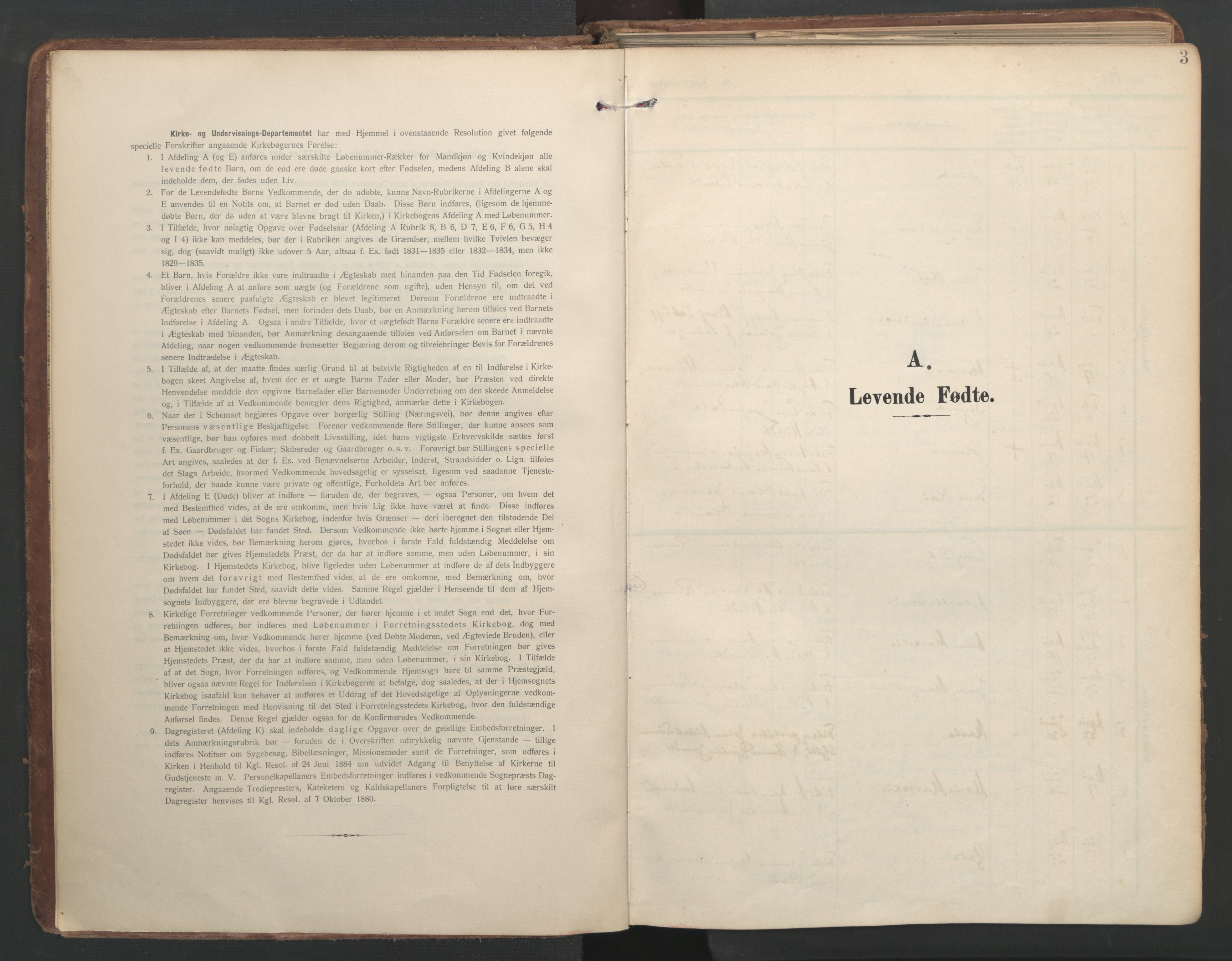 Ministerialprotokoller, klokkerbøker og fødselsregistre - Møre og Romsdal, SAT/A-1454/583/L0955: Parish register (official) no. 583A02, 1907-1926, p. 3