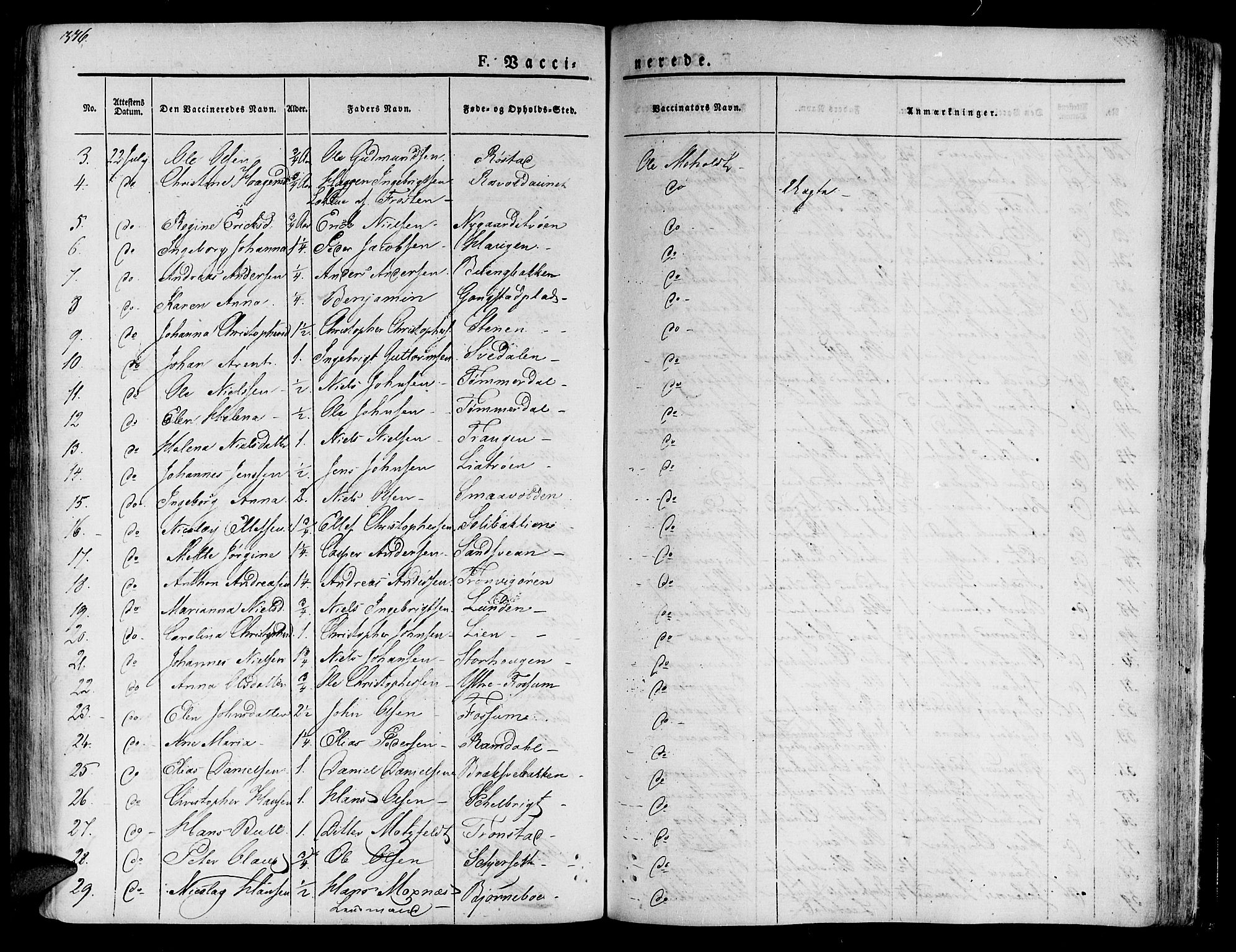 Ministerialprotokoller, klokkerbøker og fødselsregistre - Nord-Trøndelag, AV/SAT-A-1458/701/L0006: Parish register (official) no. 701A06, 1825-1841, p. 376