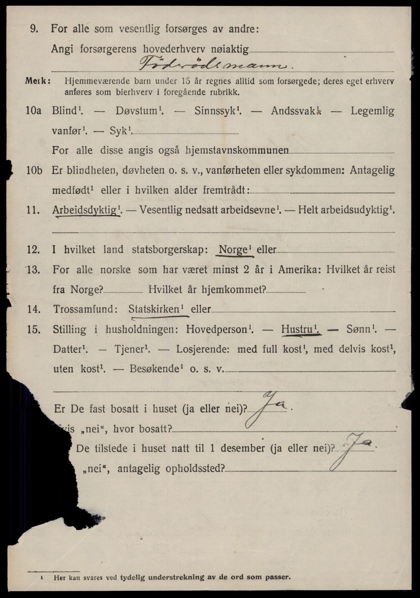 SAT, 1920 census for Bolsøy, 1920, p. 6550