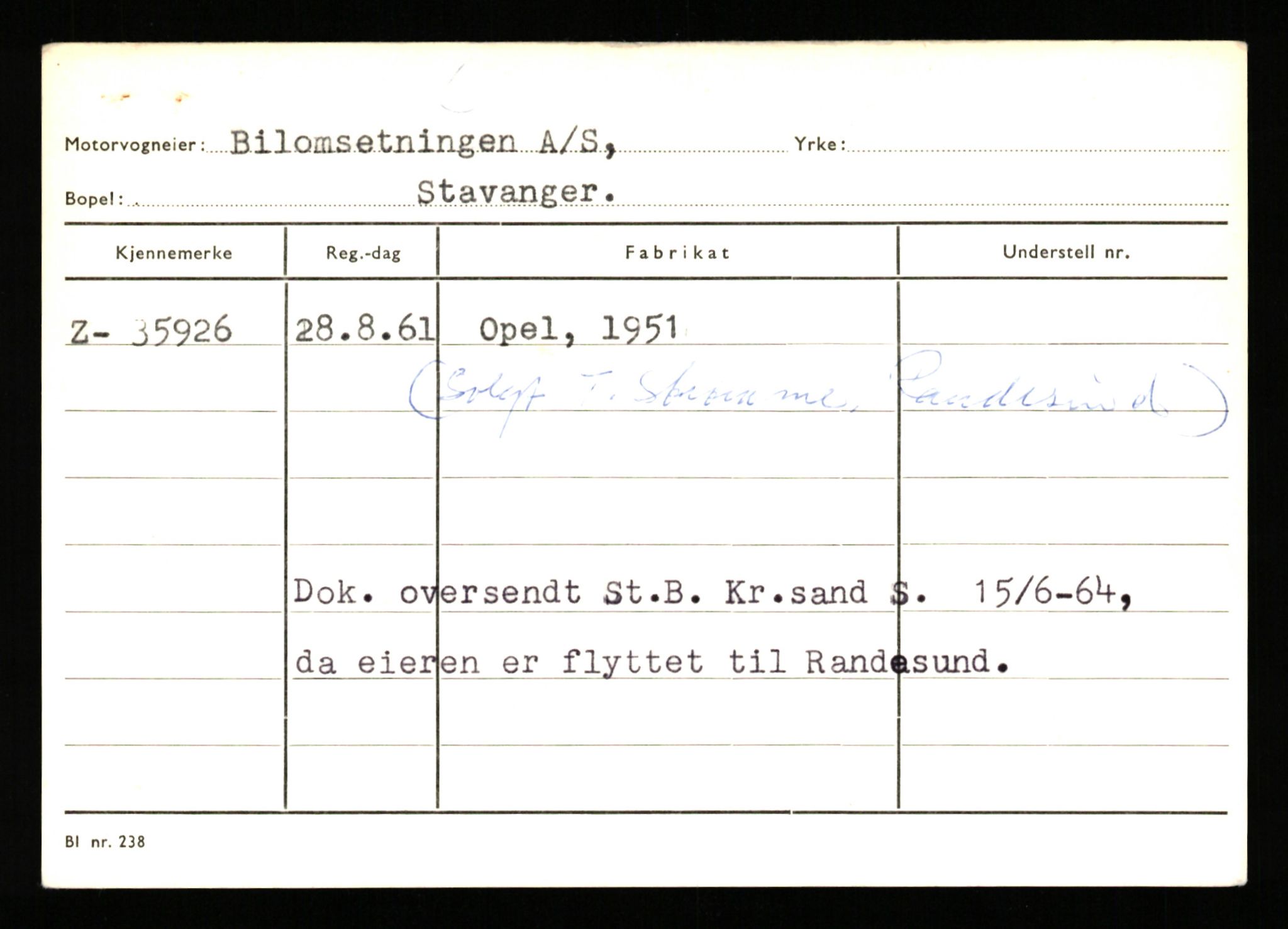 Stavanger trafikkstasjon, SAST/A-101942/0/G/L0006: Registreringsnummer: 34250 - 49007, 1930-1971, p. 503