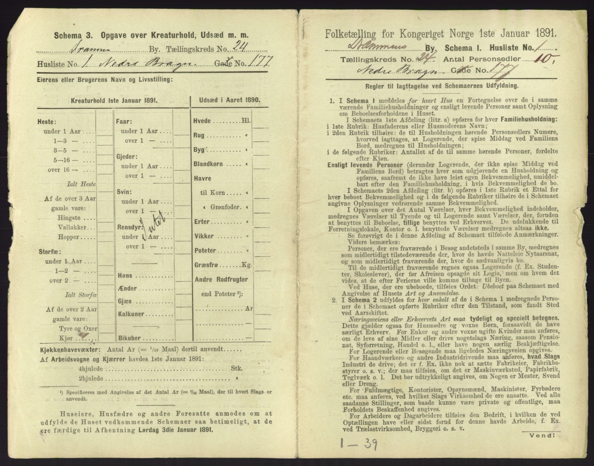 RA, 1891 census for 0602 Drammen, 1891, p. 1995