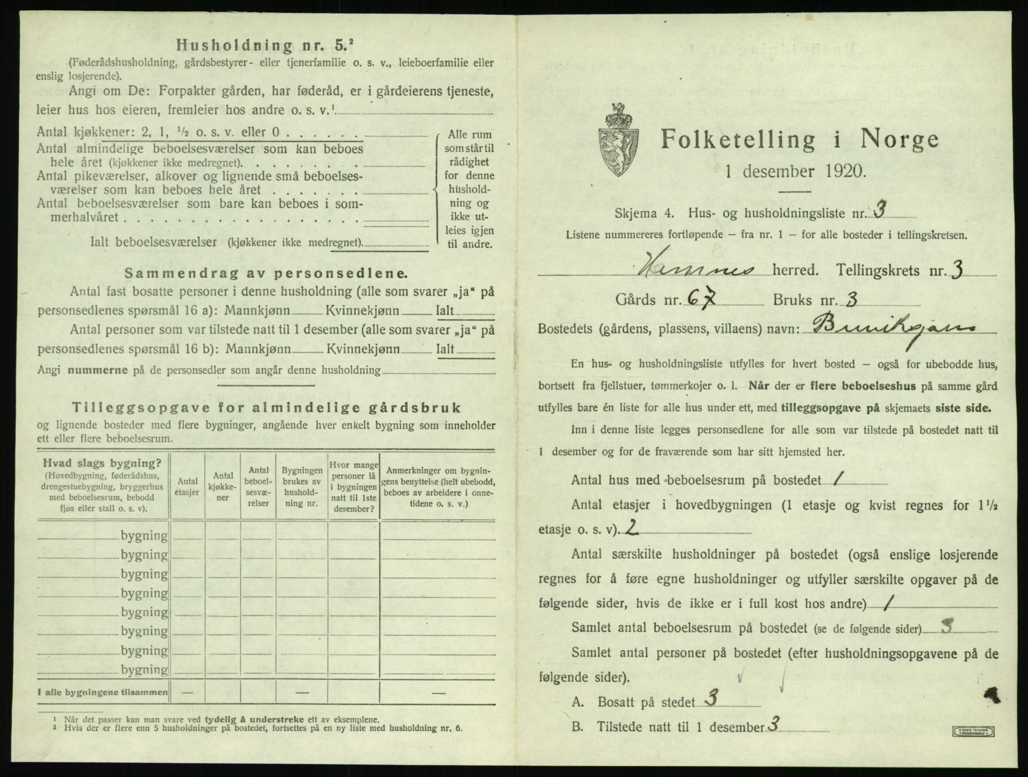 SAT, 1920 census for Hemnes, 1920, p. 616