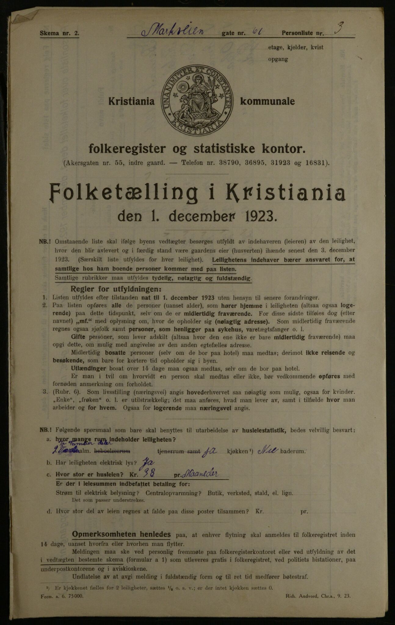 OBA, Municipal Census 1923 for Kristiania, 1923, p. 71342