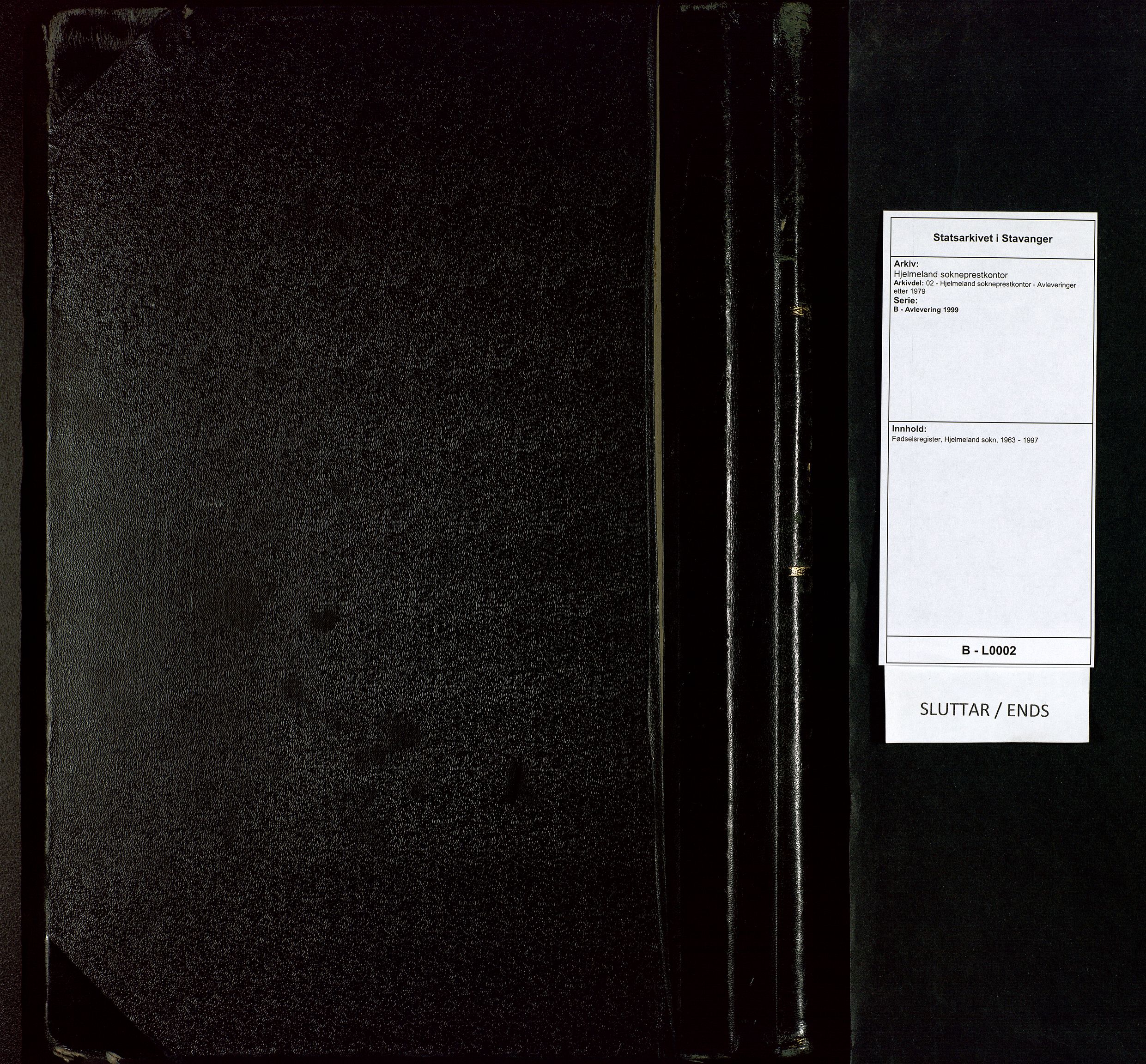 Hjelmeland sokneprestkontor, AV/SAST-A-101843/02/B/L0002: Birth register no. 2, 1963-1997