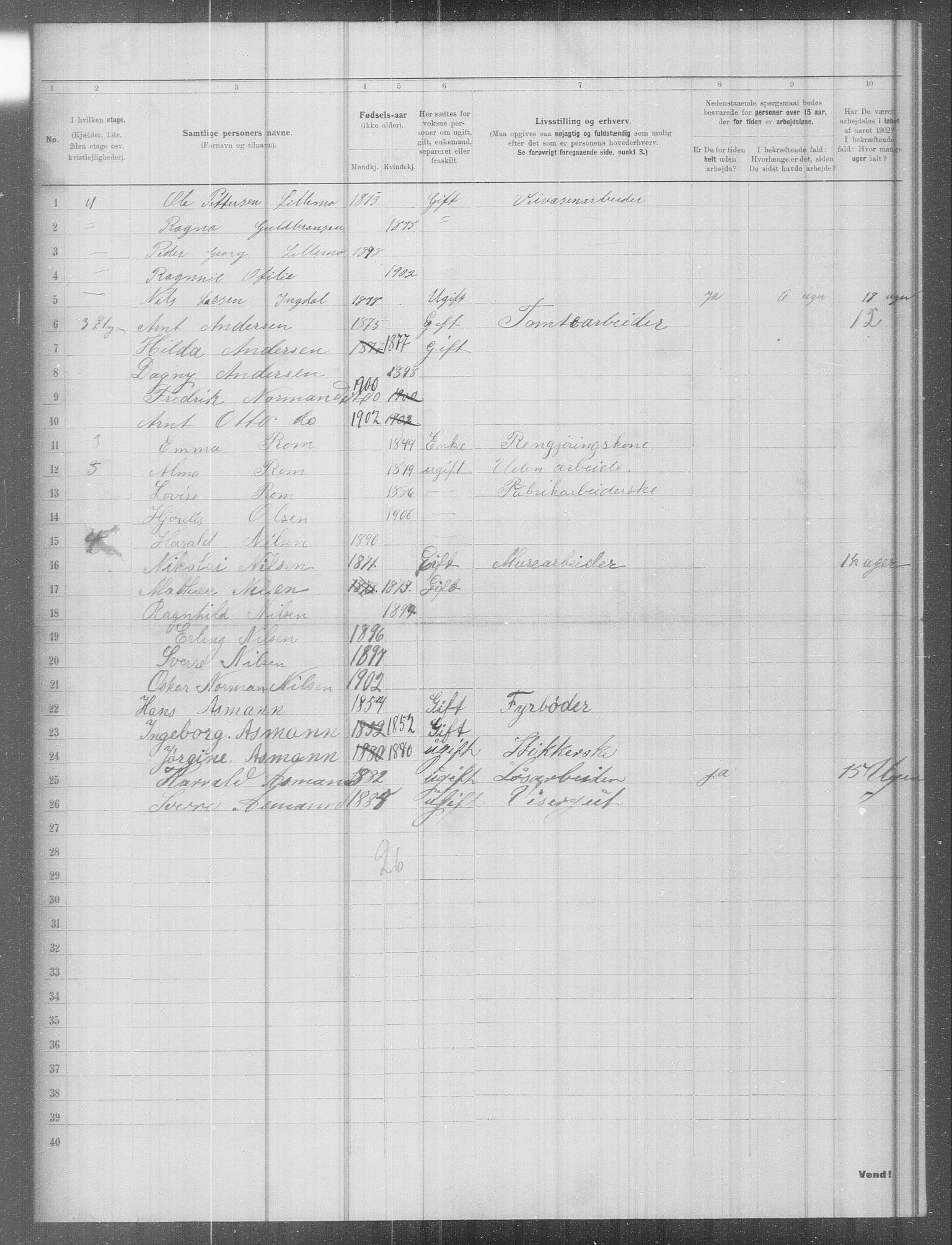 OBA, Municipal Census 1902 for Kristiania, 1902, p. 8538