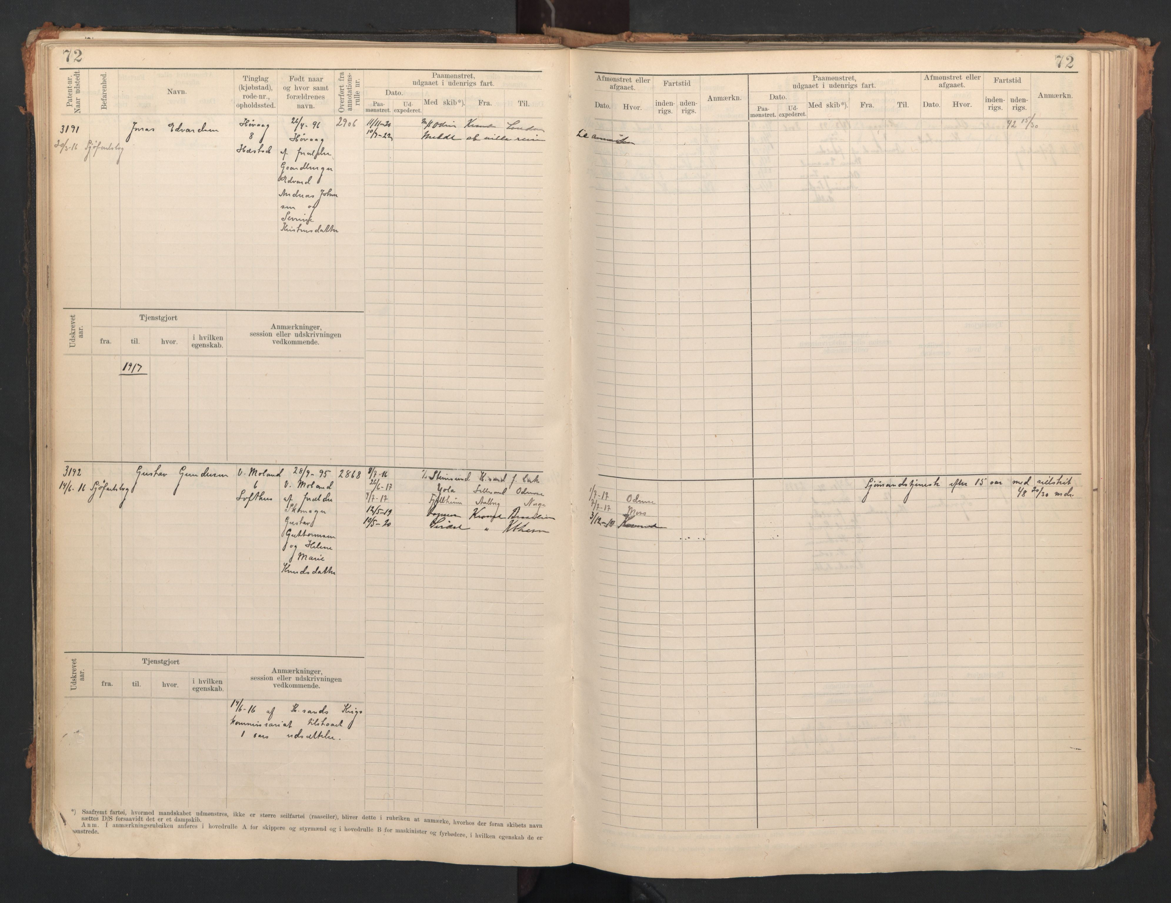 Lillesand mønstringskrets, SAK/2031-0014/F/Fb/L0006: Hovedrulle A nr 3049-3634, W-15, 1913-1946, p. 76