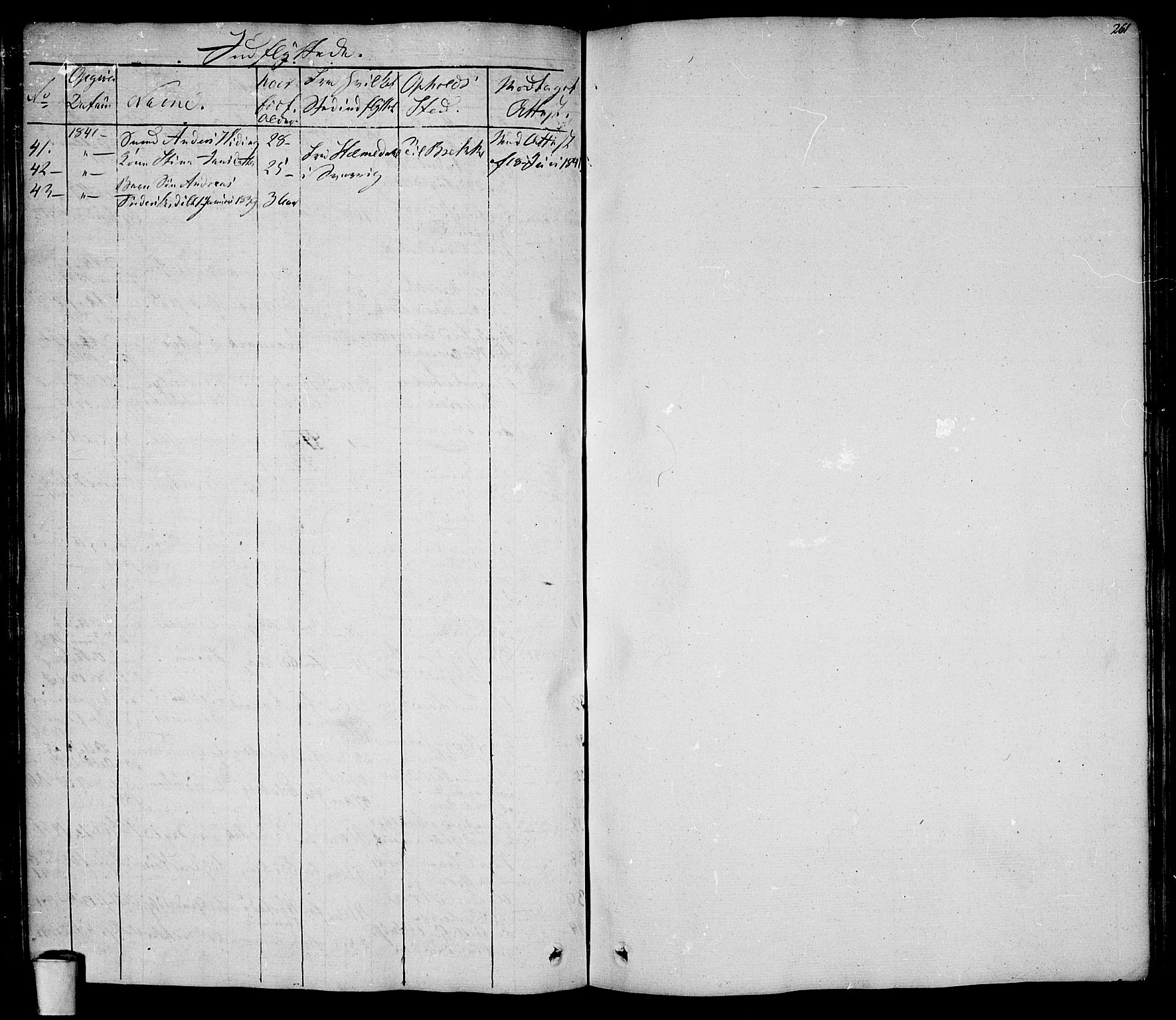 Rakkestad prestekontor Kirkebøker, AV/SAO-A-2008/F/Fa/L0007: Parish register (official) no. I 7, 1825-1841, p. 261