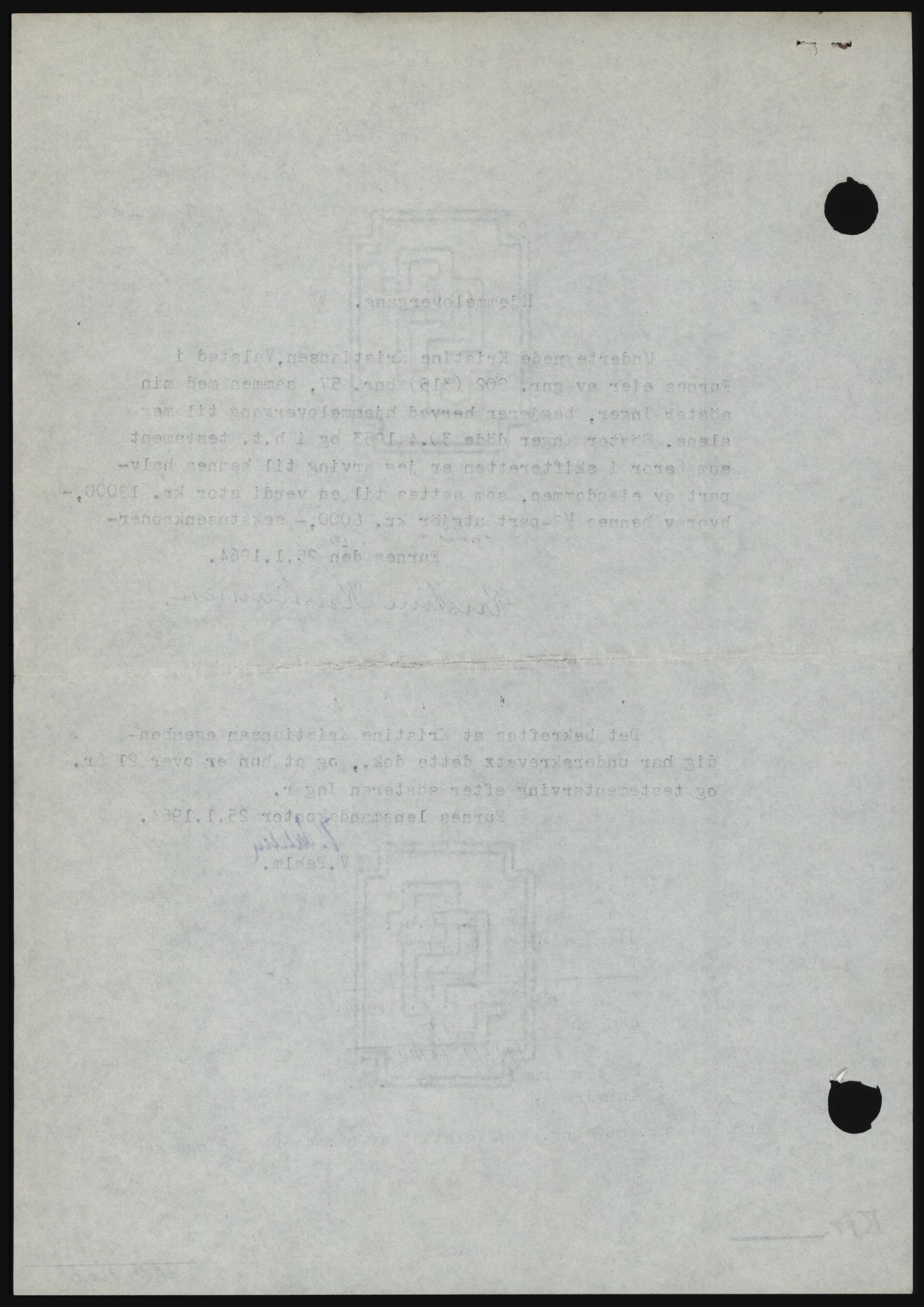 Nord-Hedmark sorenskriveri, SAH/TING-012/H/Hc/L0019: Mortgage book no. 19, 1963-1964, Diary no: : 553/1964