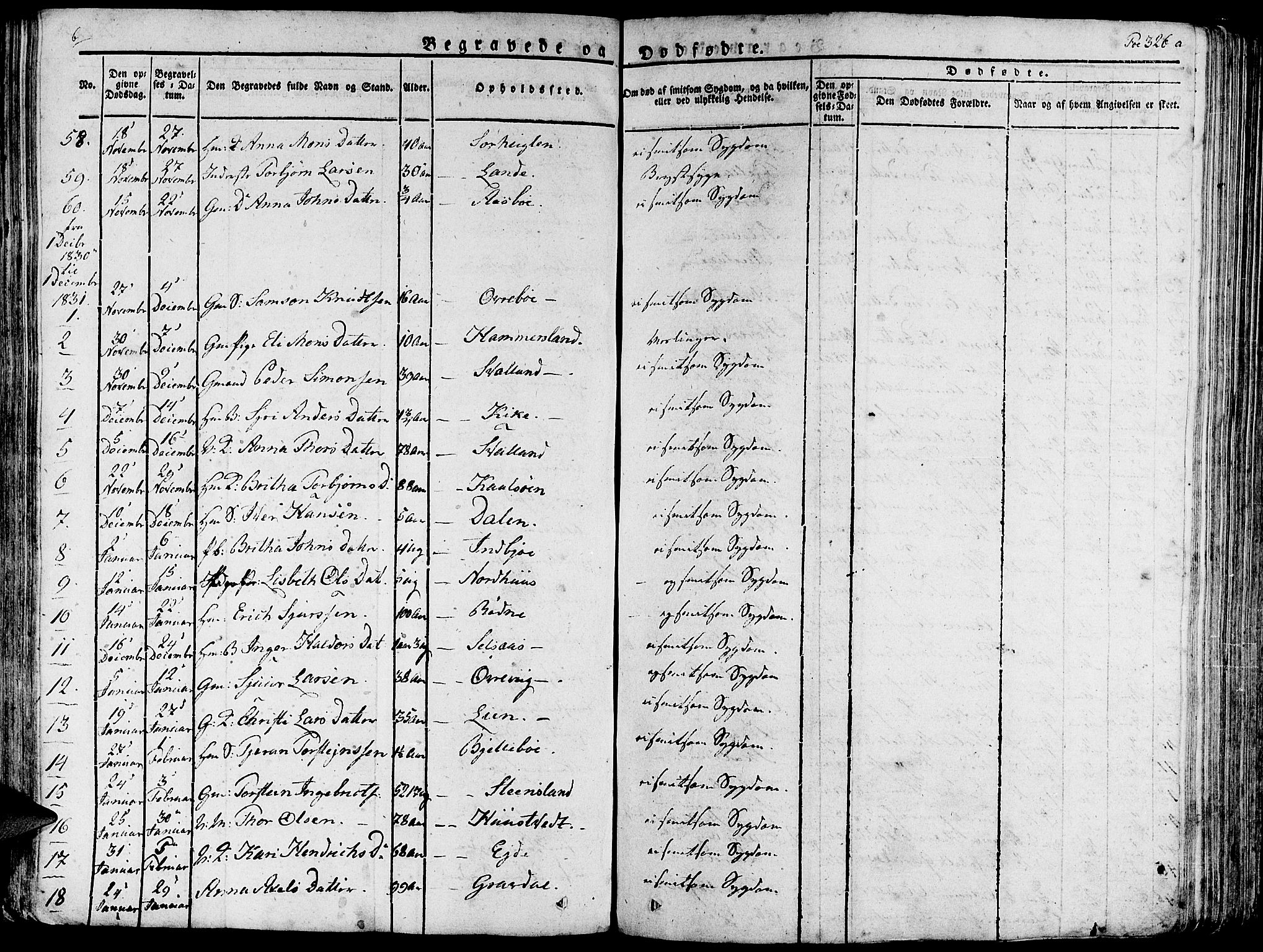Fjelberg sokneprestembete, SAB/A-75201/H/Haa: Parish register (official) no. A 5, 1822-1834, p. 326