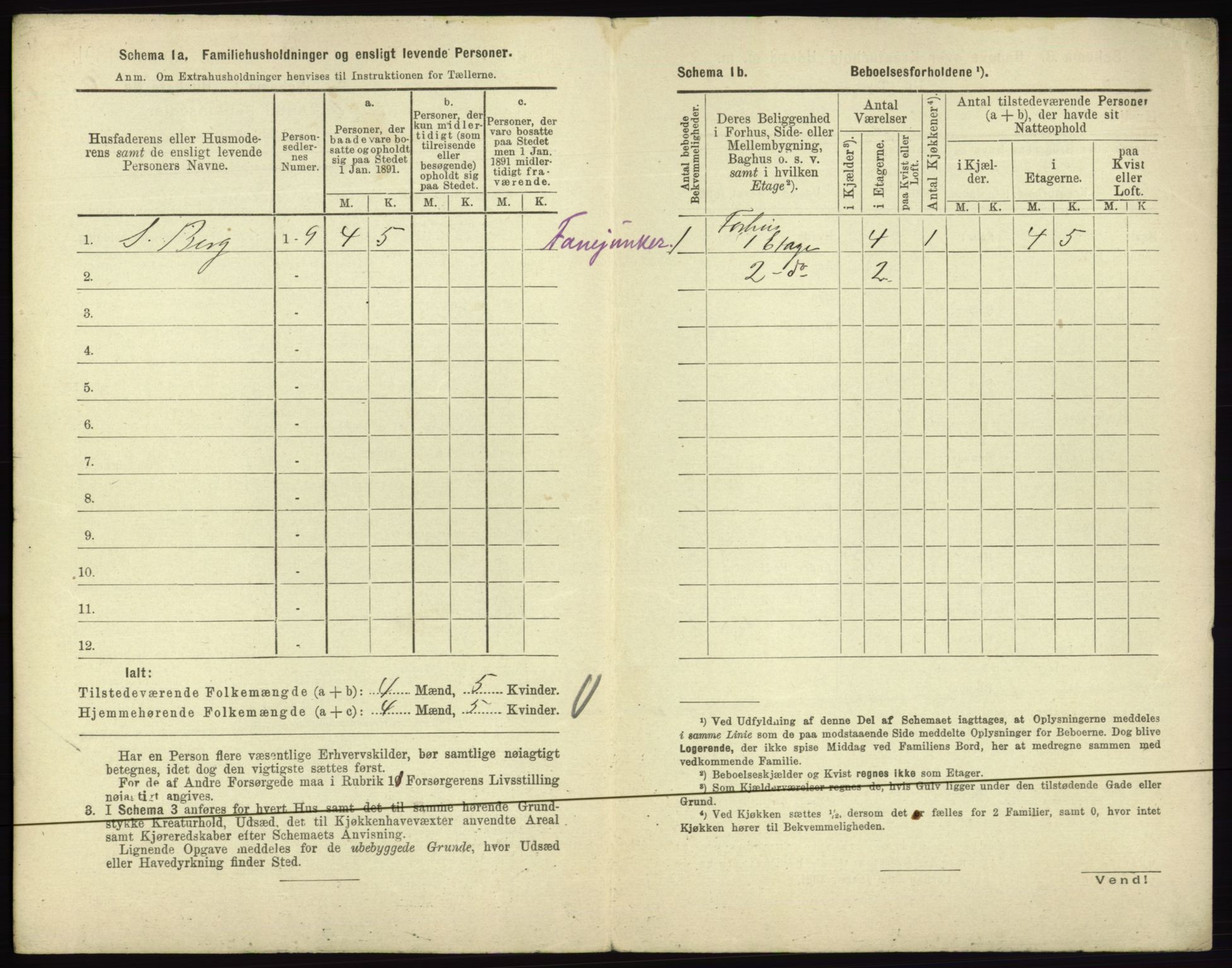 RA, 1891 census for 0601 Hønefoss, 1891, p. 252