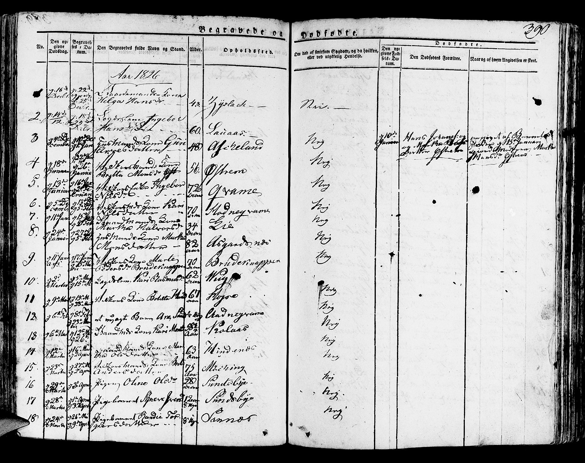 Lindås Sokneprestembete, SAB/A-76701/H/Haa: Parish register (official) no. A 8, 1823-1836, p. 390