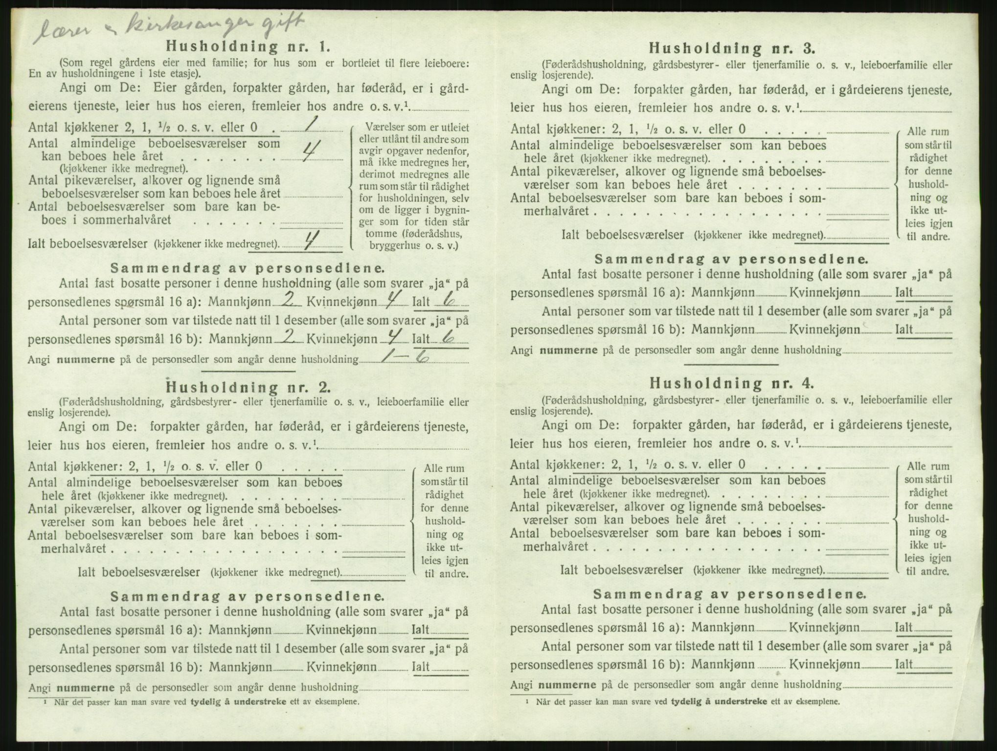 SAT, 1920 census for Rindal, 1920, p. 285