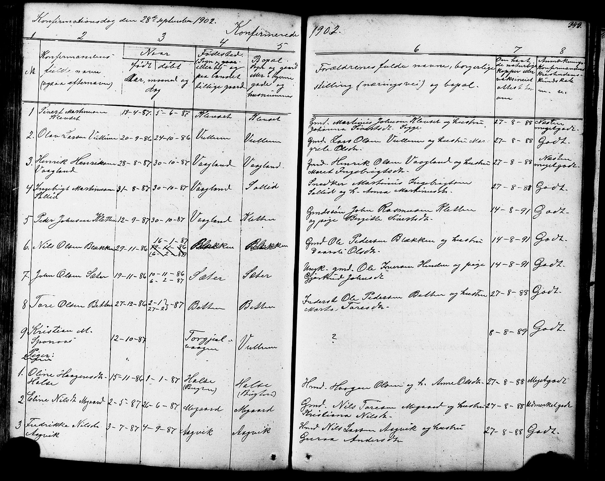 Ministerialprotokoller, klokkerbøker og fødselsregistre - Møre og Romsdal, SAT/A-1454/576/L0890: Parish register (copy) no. 576C01, 1837-1908, p. 343