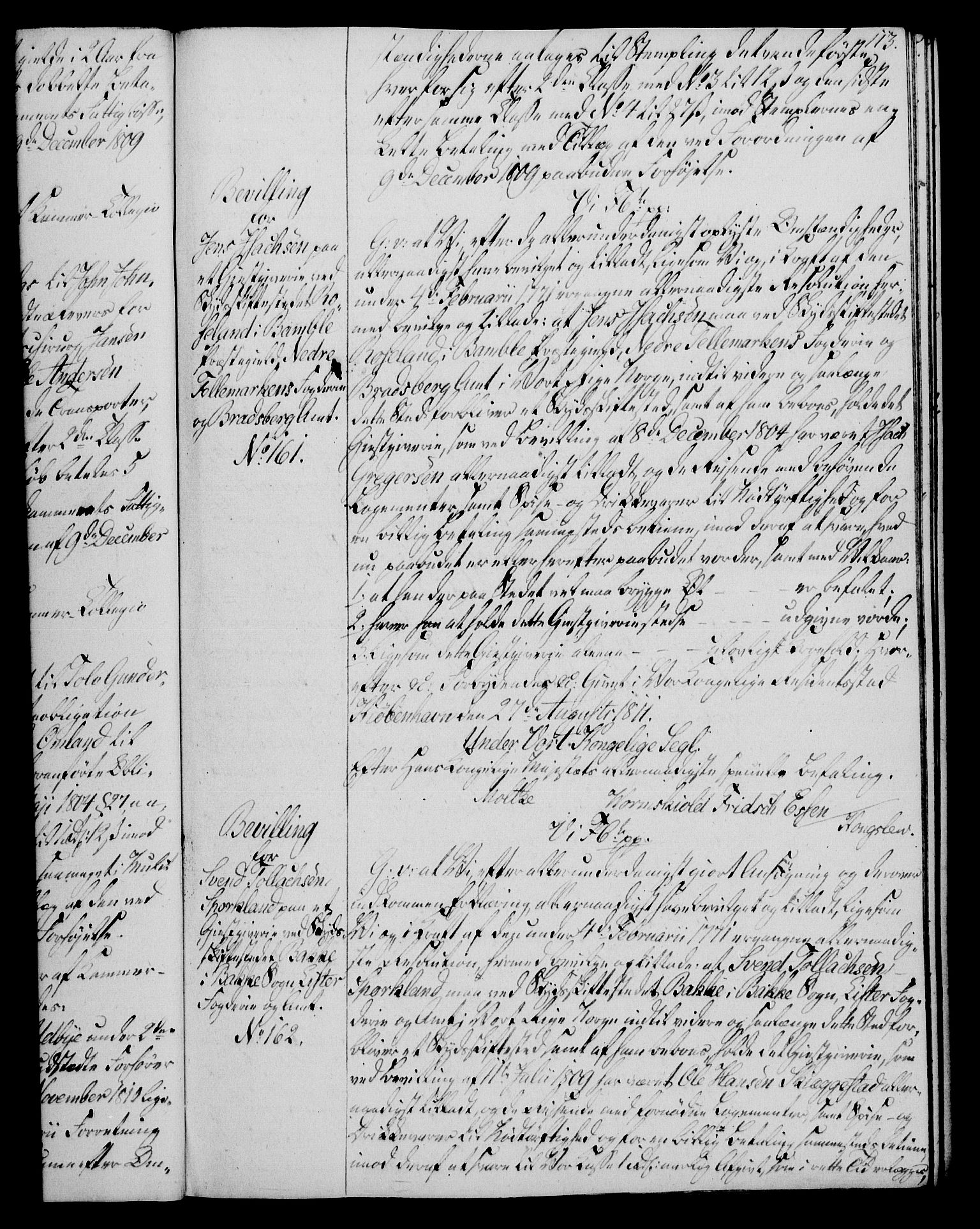 Rentekammeret, Kammerkanselliet, AV/RA-EA-3111/G/Gg/Gga/L0020: Norsk ekspedisjonsprotokoll med register (merket RK 53.20), 1811-1814, p. 113