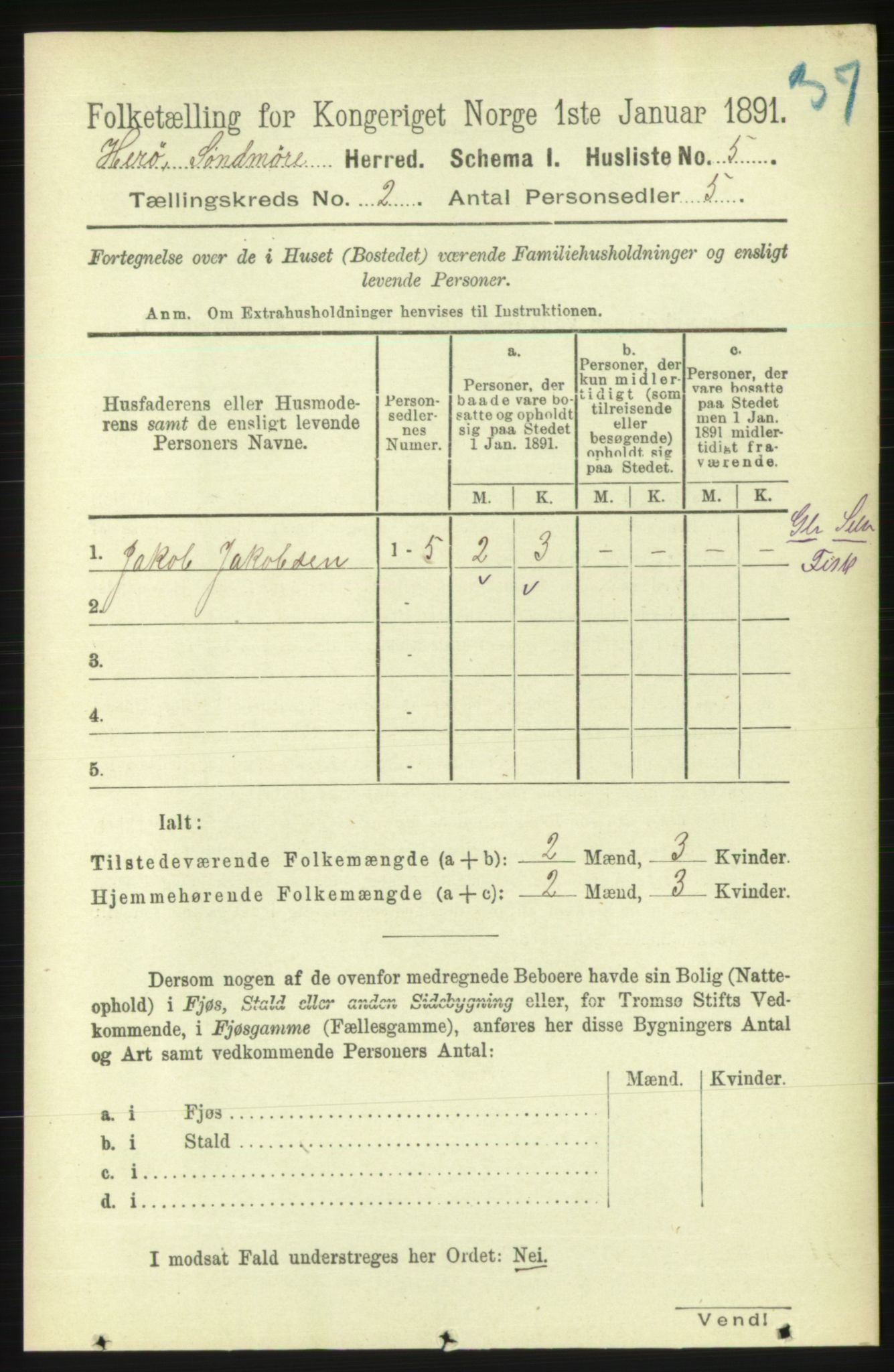 RA, 1891 census for 1515 Herøy, 1891, p. 450