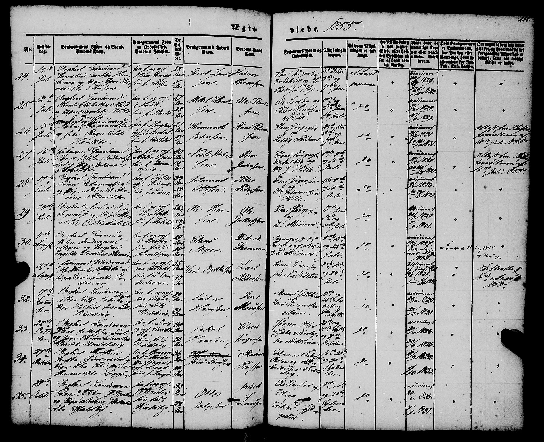 Gulen sokneprestembete, SAB/A-80201/H/Haa/Haaa/L0021: Parish register (official) no. A 21, 1848-1858, p. 228