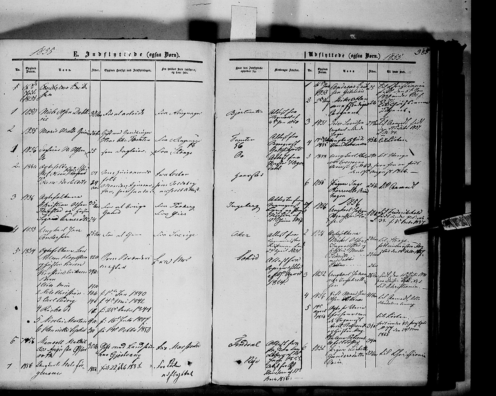 Vang prestekontor, Hedmark, SAH/PREST-008/H/Ha/Haa/L0012: Parish register (official) no. 12, 1855-1870, p. 385