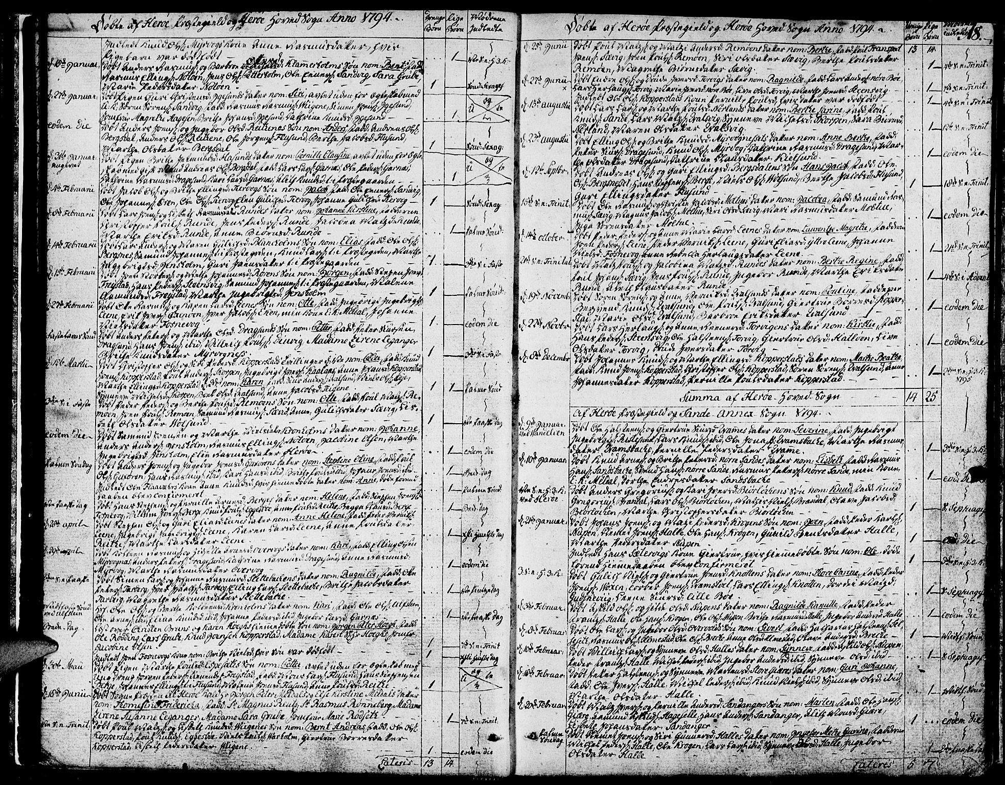 Ministerialprotokoller, klokkerbøker og fødselsregistre - Møre og Romsdal, SAT/A-1454/507/L0068: Parish register (official) no. 507A03, 1789-1825, p. 18