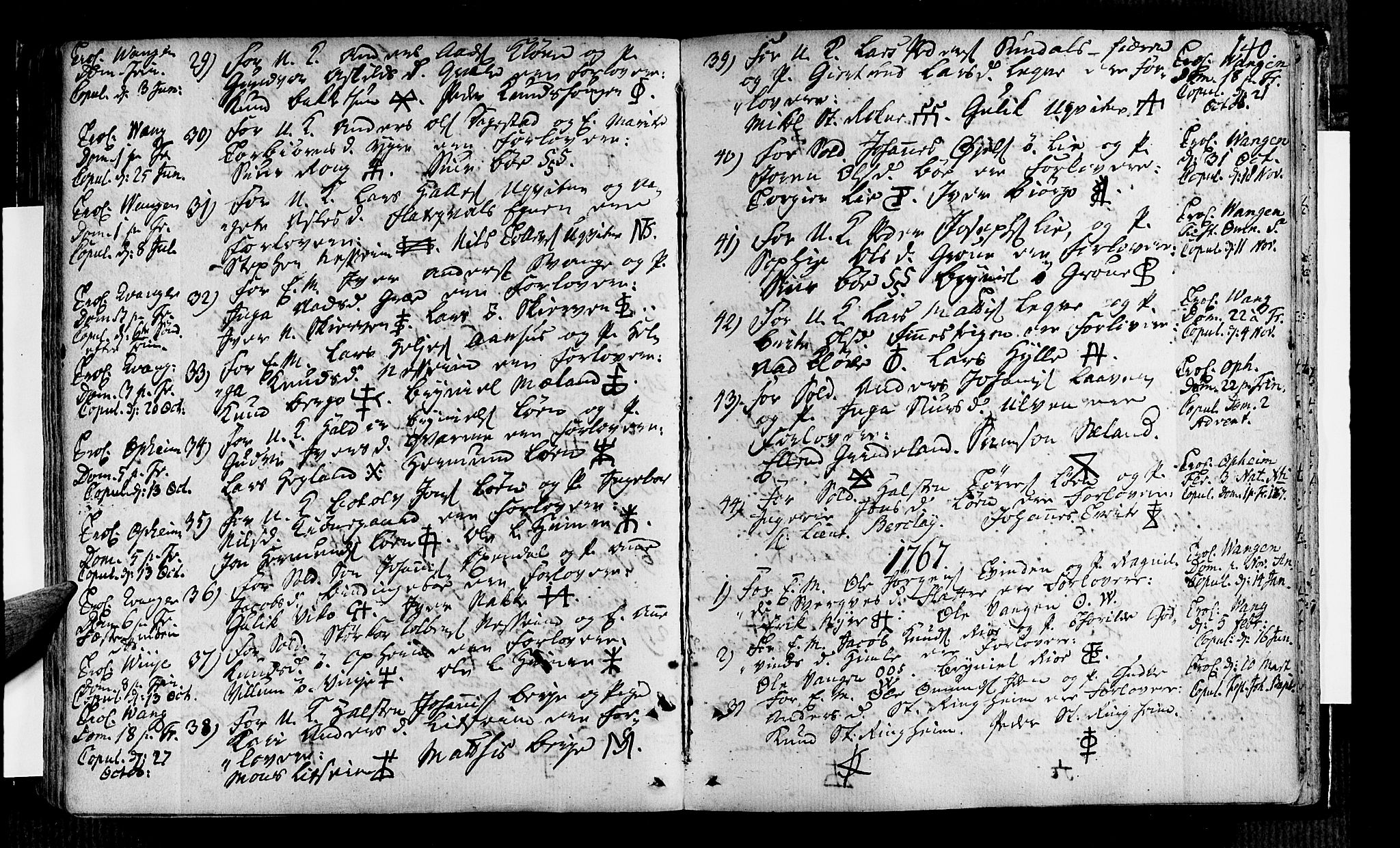 Voss sokneprestembete, AV/SAB-A-79001/H/Haa: Parish register (official) no. A 7, 1731-1773, p. 140