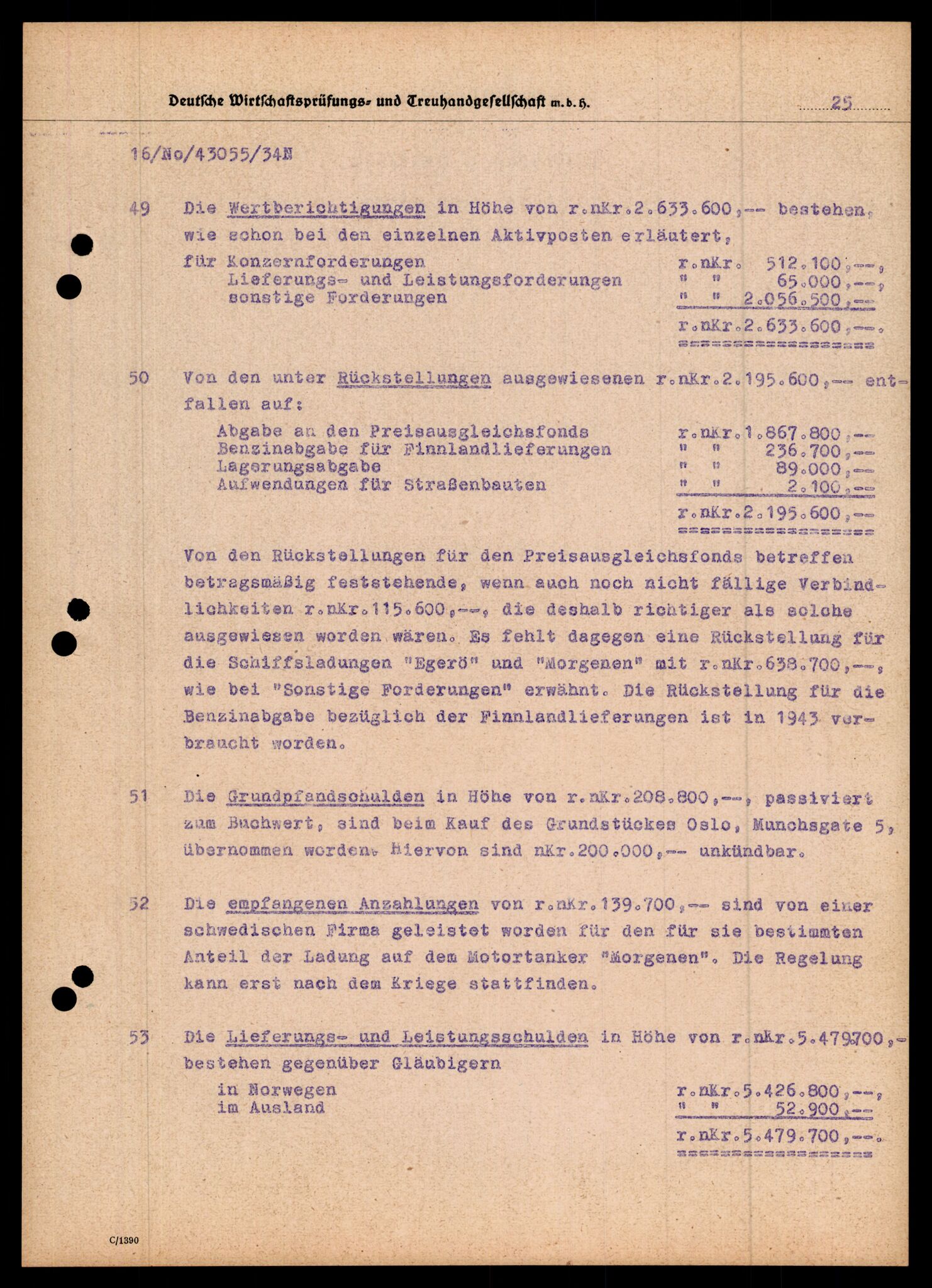 Forsvarets Overkommando. 2 kontor. Arkiv 11.4. Spredte tyske arkivsaker, AV/RA-RAFA-7031/D/Dar/Darc/L0030: Tyske oppgaver over norske industribedrifter, 1940-1943, p. 882