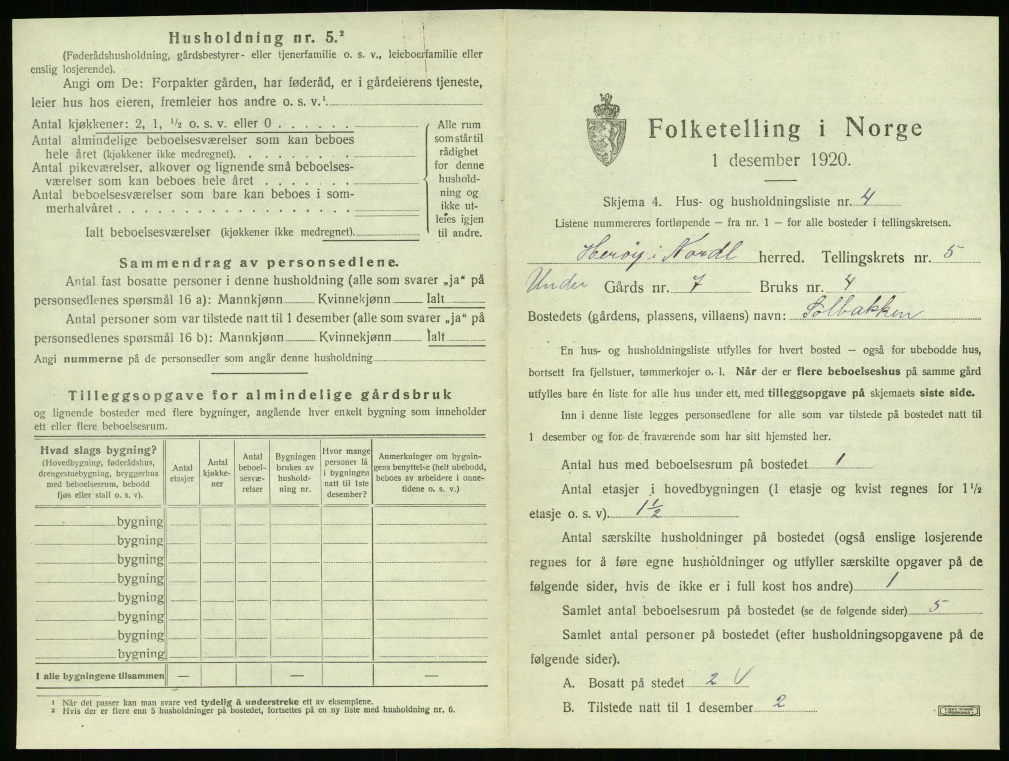 SAT, 1920 census for Herøy, 1920, p. 482