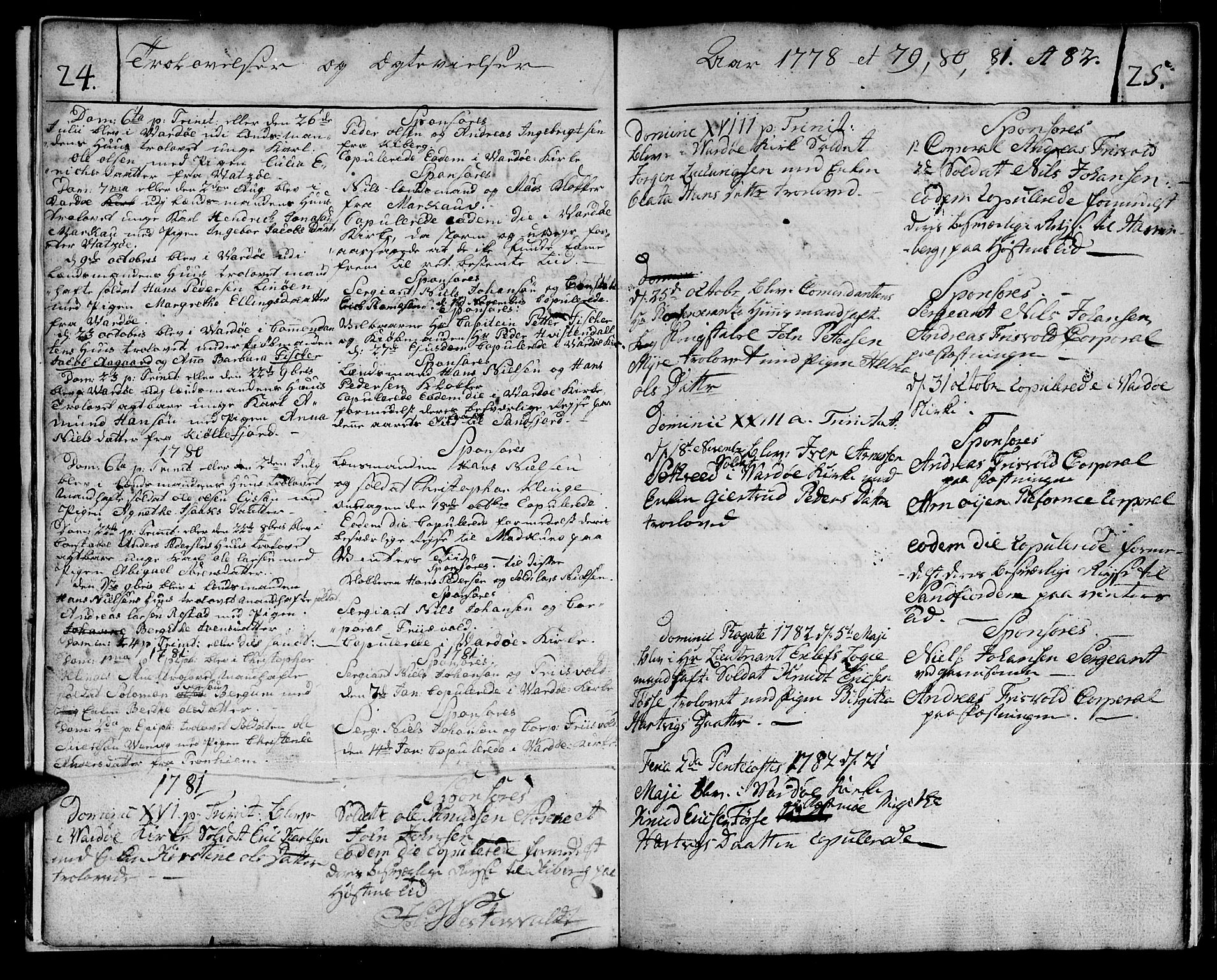 Vardø sokneprestkontor, SATØ/S-1332/H/Ha/L0001kirke: Parish register (official) no. 1, 1769-1804, p. 24-25