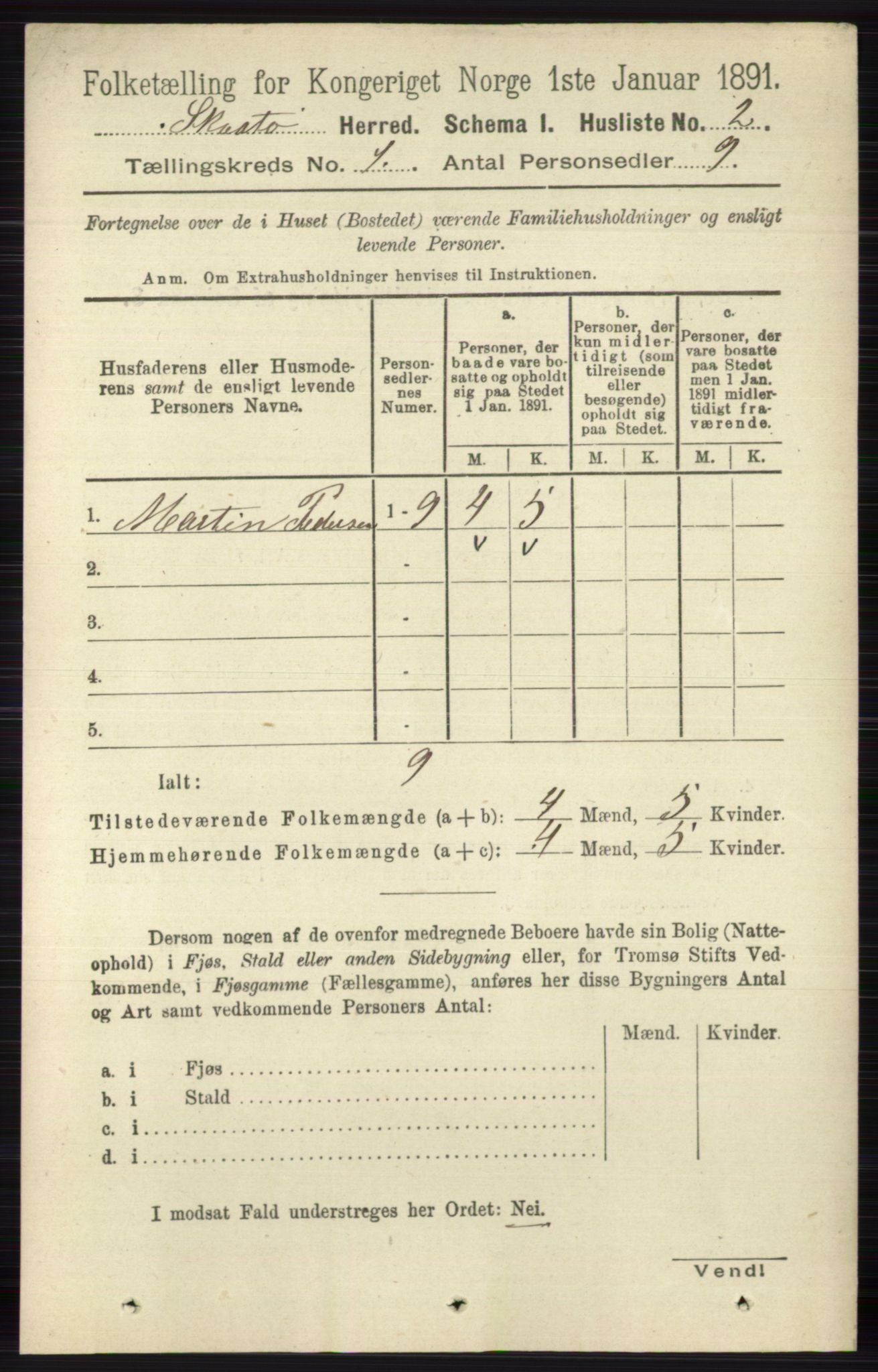 RA, 1891 census for 0815 Skåtøy, 1891, p. 41