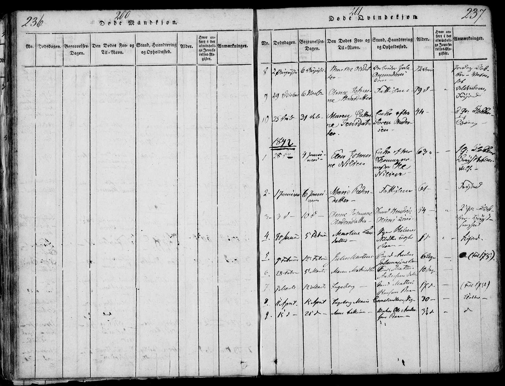 Larvik kirkebøker, SAKO/A-352/F/Fb/L0002: Parish register (official) no. II 2, 1818-1842, p. 236-237