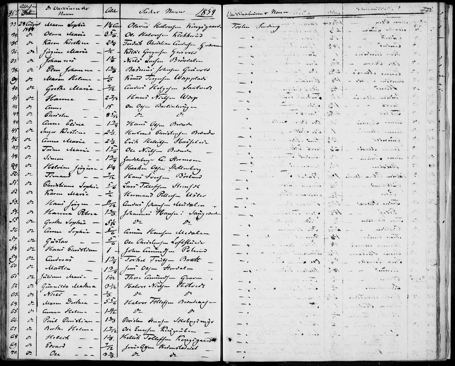 Sandsvær kirkebøker, SAKO/A-244/F/Fa/L0005: Parish register (official) no. I 5, 1840-1856, p. 724-725