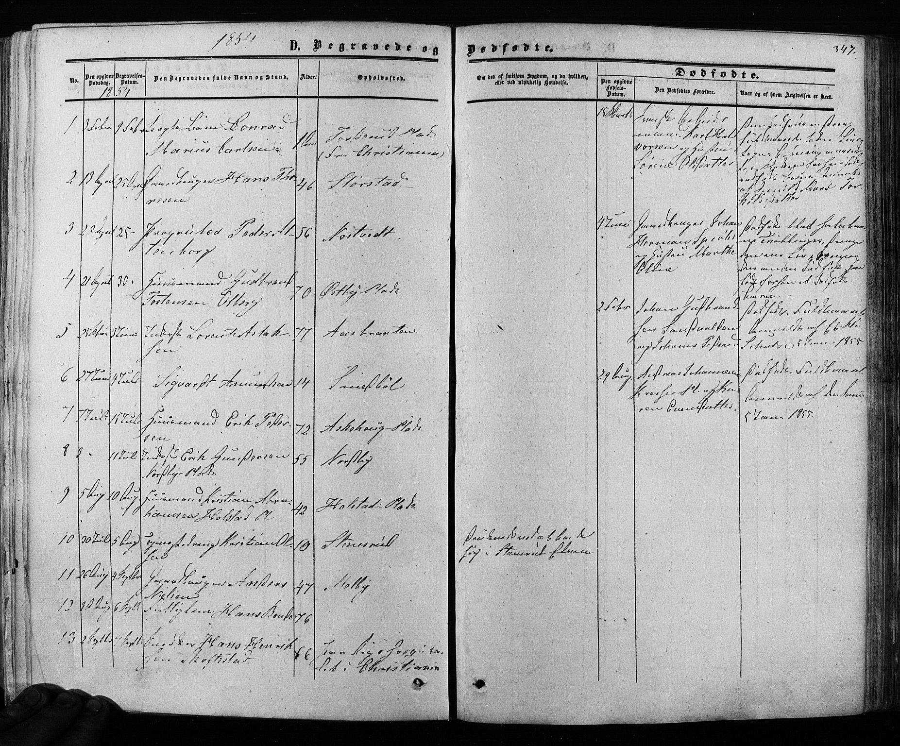 Ås prestekontor Kirkebøker, AV/SAO-A-10894/F/Fa/L0007: Parish register (official) no. I 7, 1854-1870, p. 347