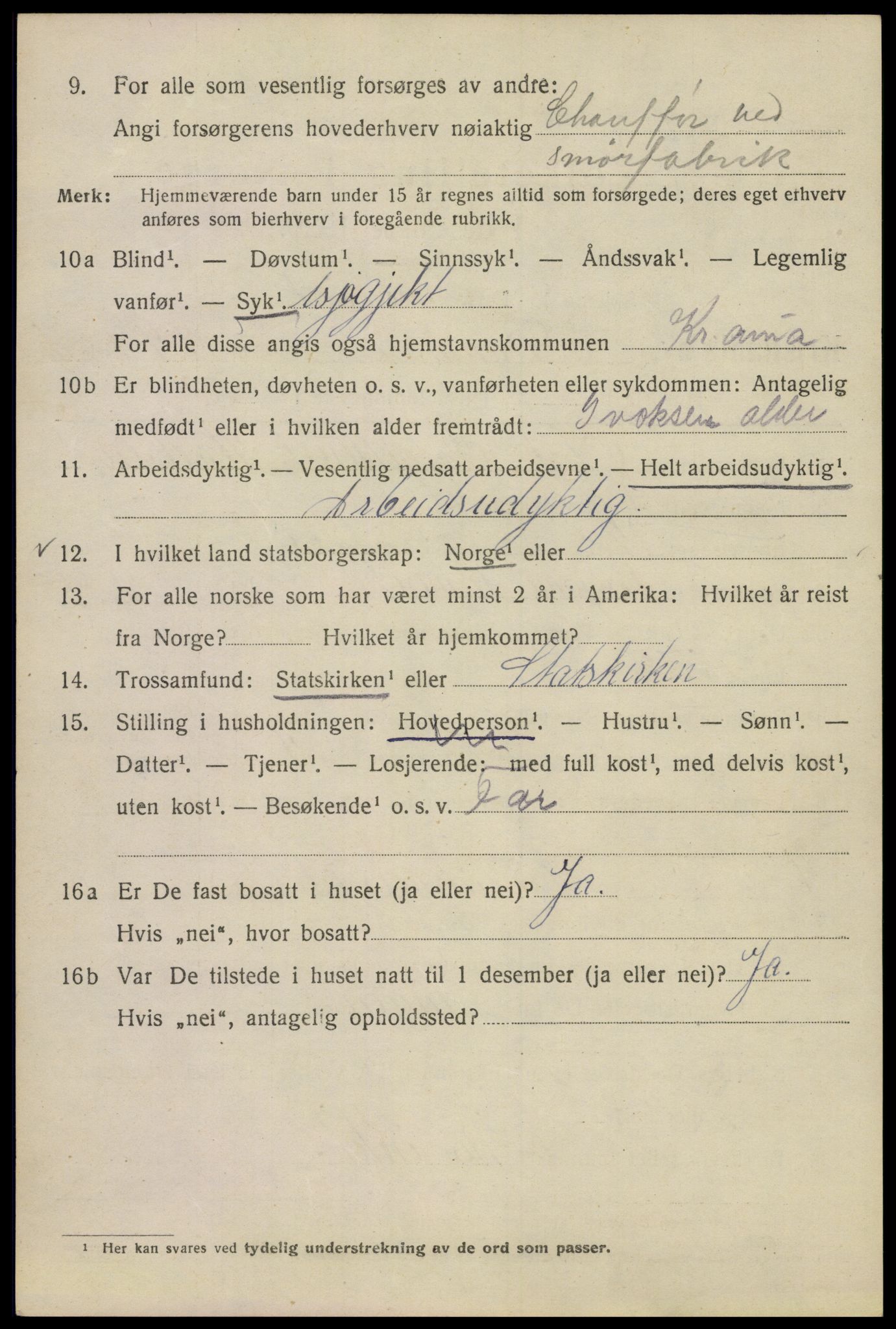 SAO, 1920 census for Kristiania, 1920, p. 195926