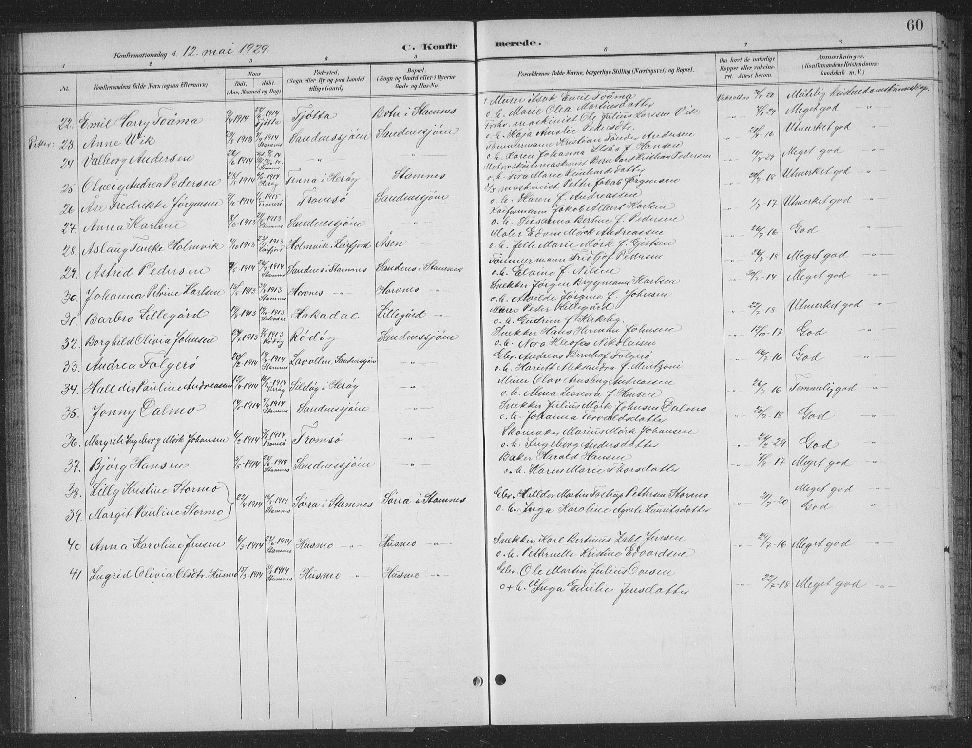 Ministerialprotokoller, klokkerbøker og fødselsregistre - Nordland, AV/SAT-A-1459/831/L0479: Parish register (copy) no. 831C06, 1897-1936, p. 60