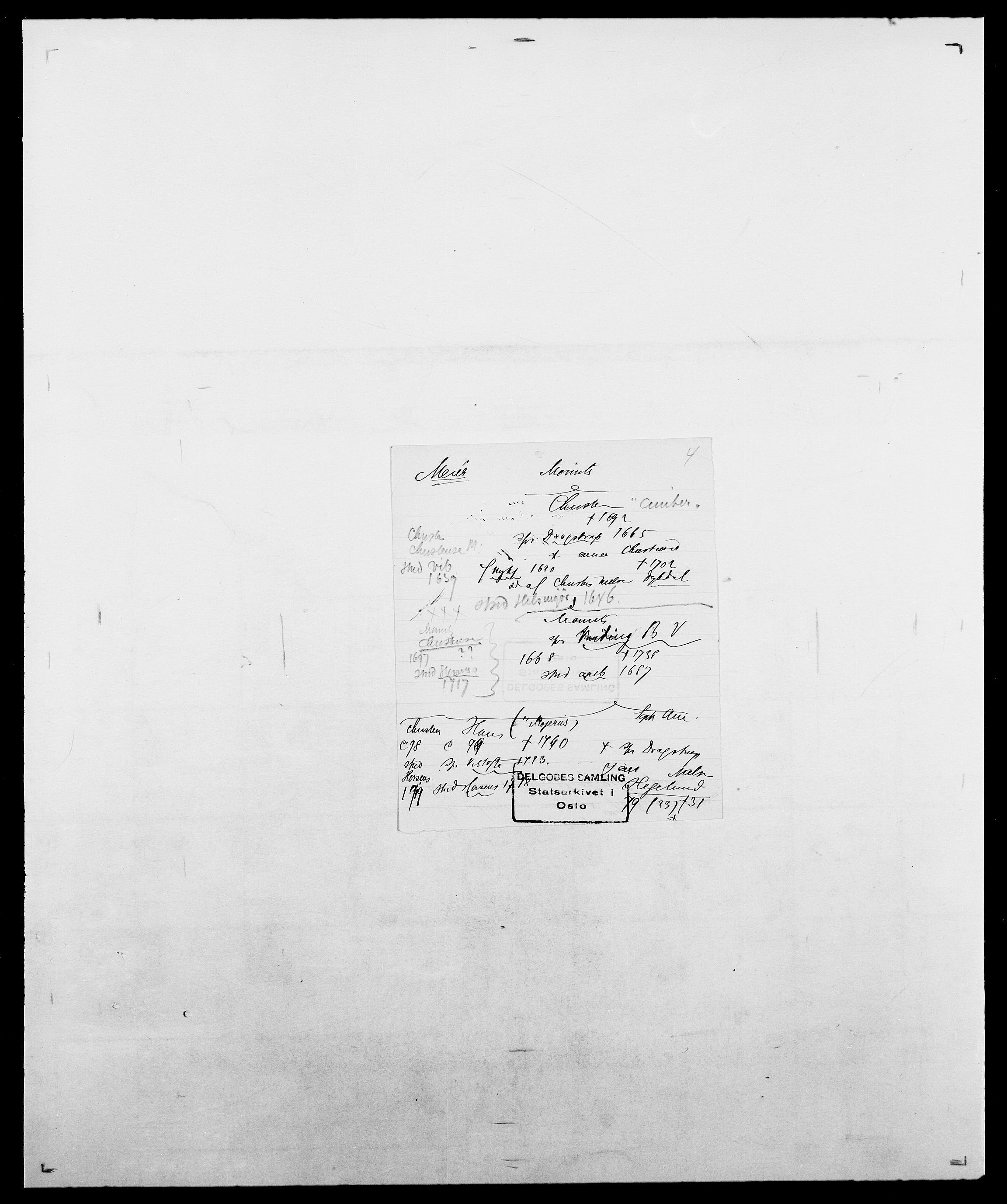 Delgobe, Charles Antoine - samling, AV/SAO-PAO-0038/D/Da/L0026: Mechelby - Montoppidan, p. 184