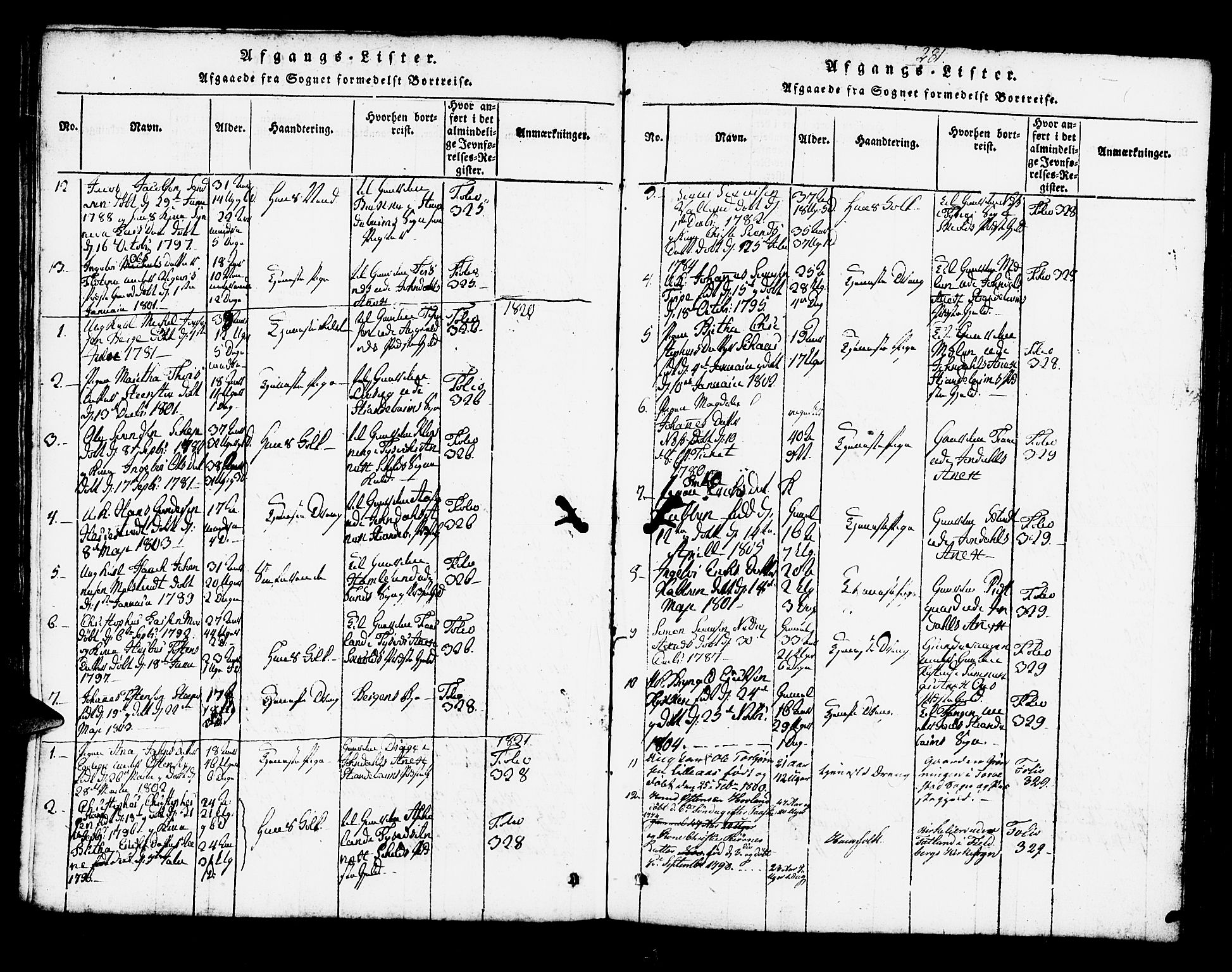 Kvam sokneprestembete, AV/SAB-A-76201/H/Haa: Parish register (official) no. A 6, 1818-1832, p. 281