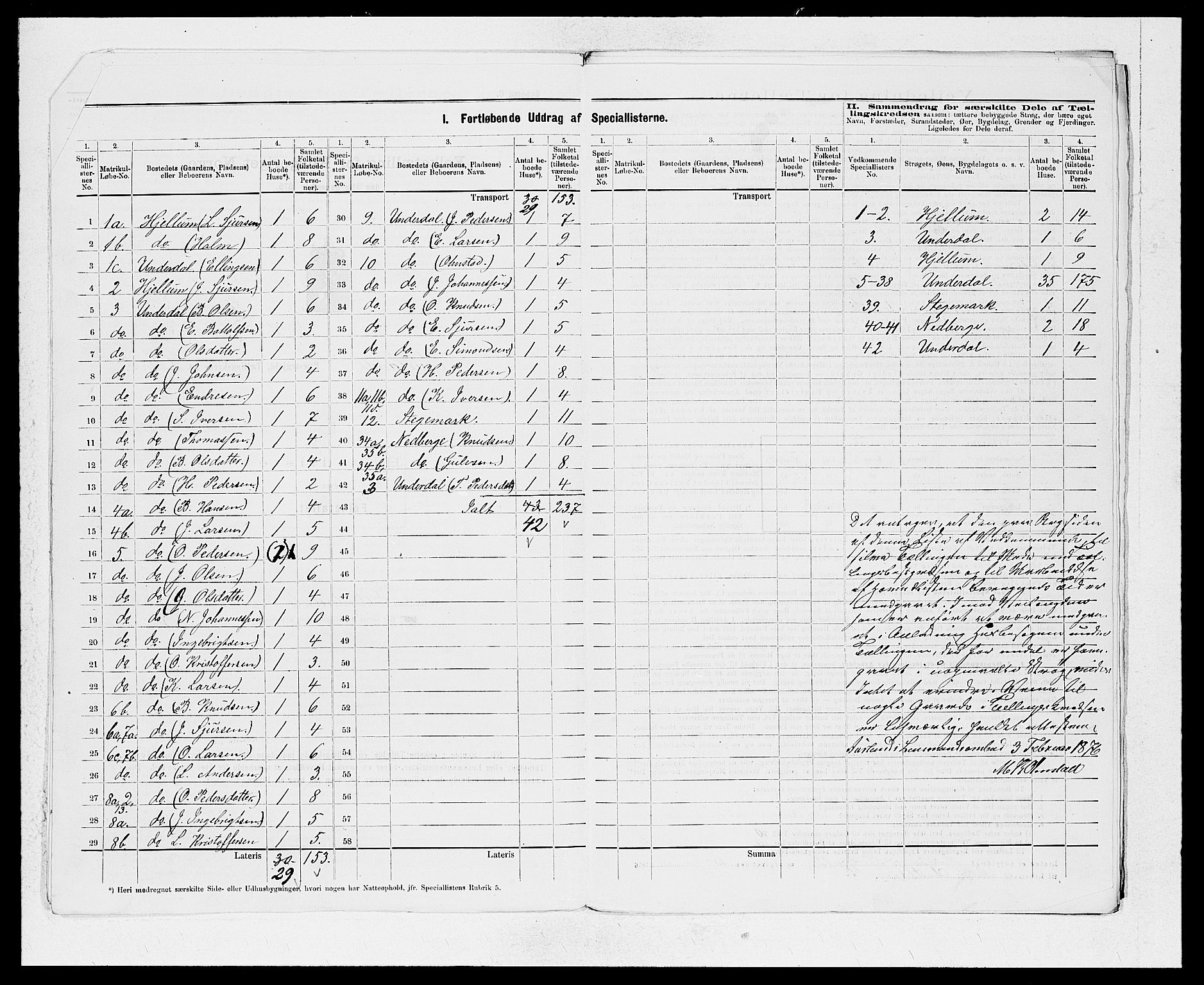 SAB, 1875 census for 1421P Aurland, 1875, p. 5