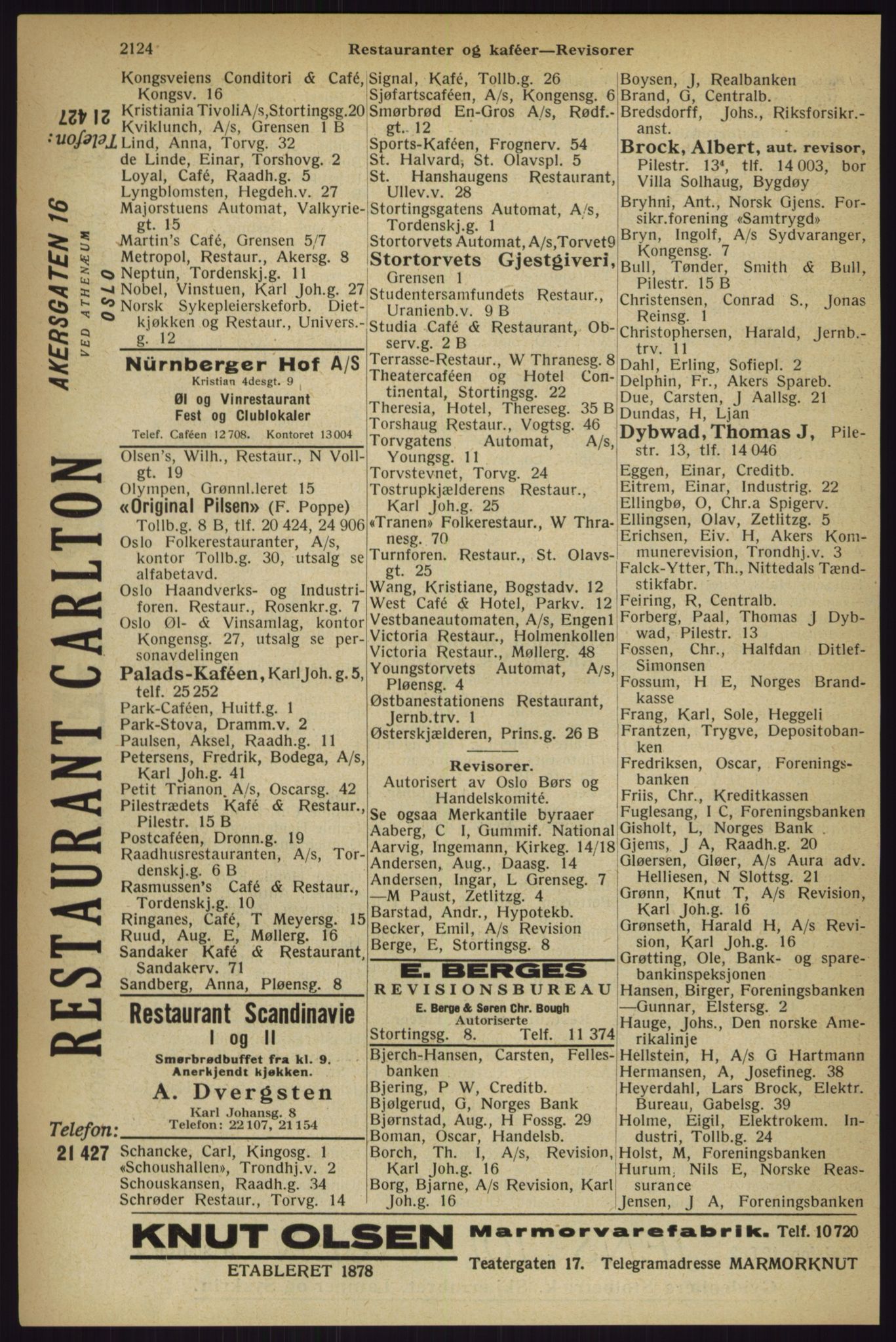 Kristiania/Oslo adressebok, PUBL/-, 1927, p. 2124