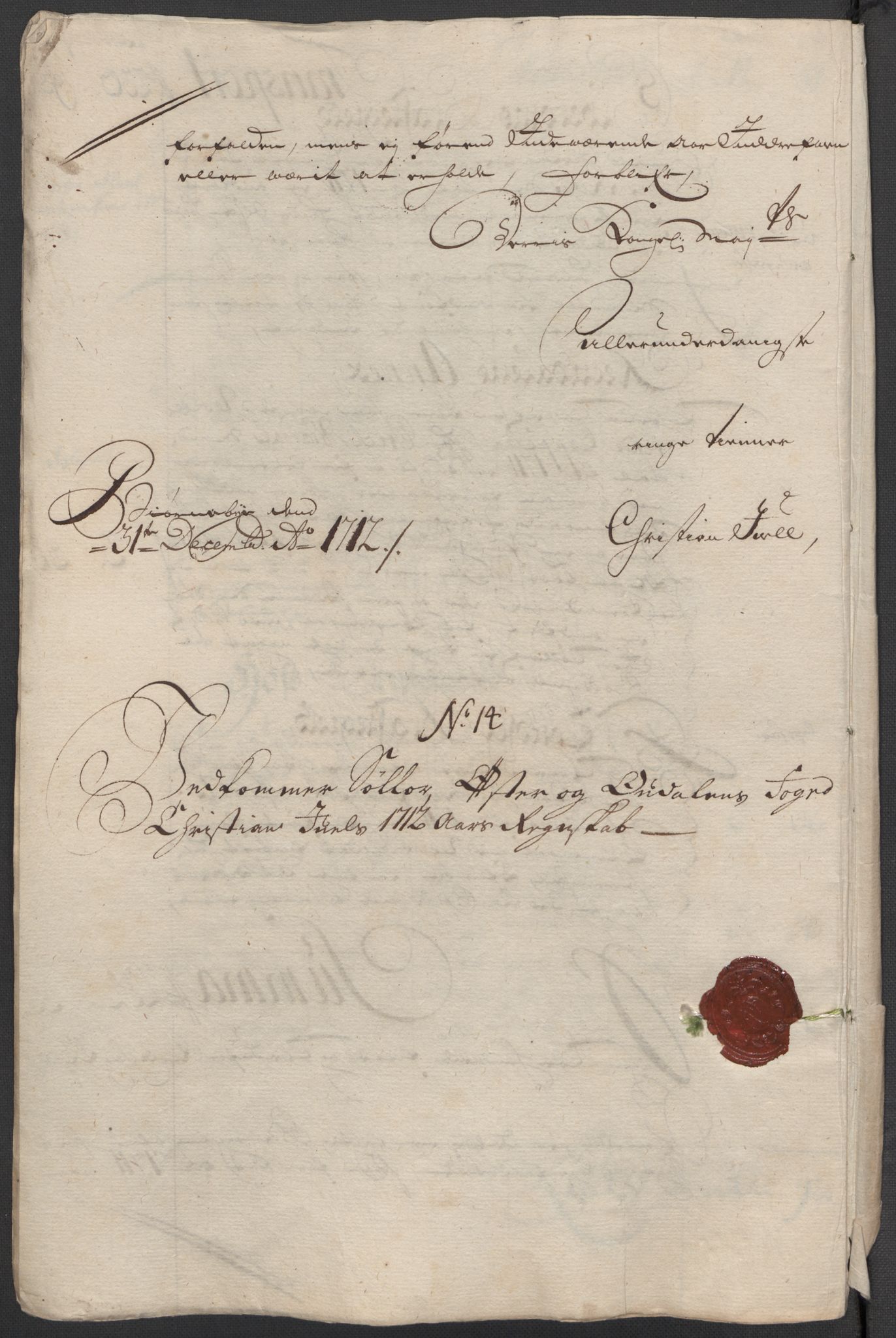 Rentekammeret inntil 1814, Reviderte regnskaper, Fogderegnskap, AV/RA-EA-4092/R13/L0849: Fogderegnskap Solør, Odal og Østerdal, 1712, p. 240