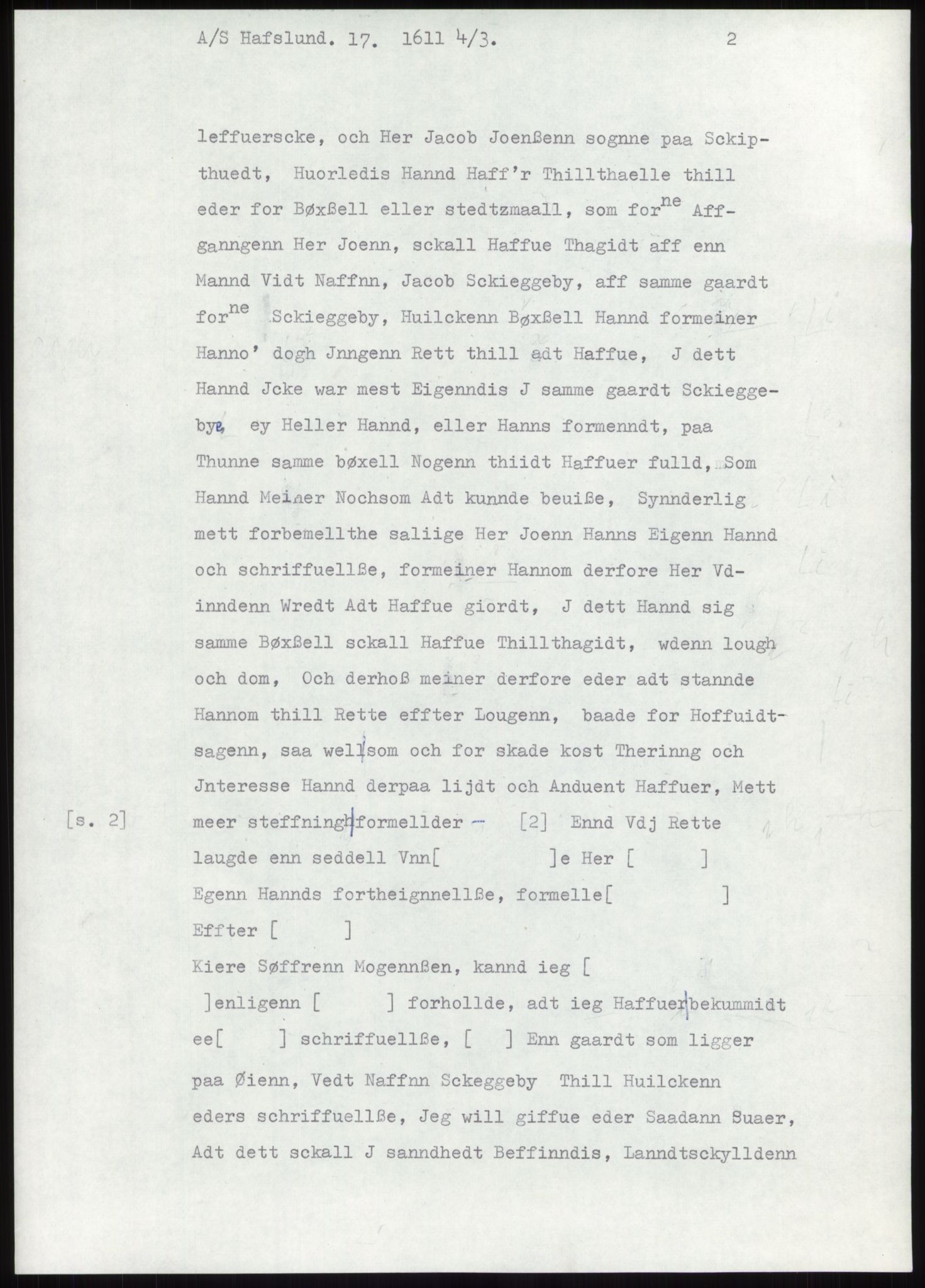 Samlinger til kildeutgivelse, Diplomavskriftsamlingen, AV/RA-EA-4053/H/Ha, p. 196