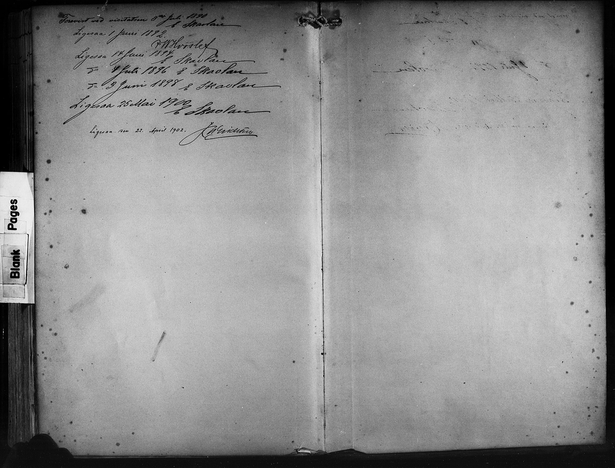 Askøy Sokneprestembete, SAB/A-74101/H/Ha/Haa/Haab/L0002: Parish register (official) no. B 2, 1889-1902