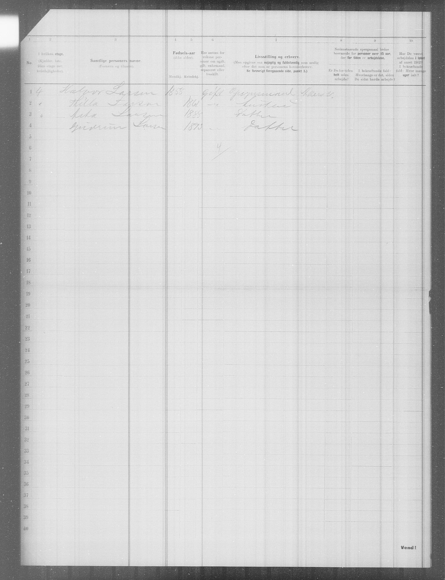 OBA, Municipal Census 1902 for Kristiania, 1902, p. 7153