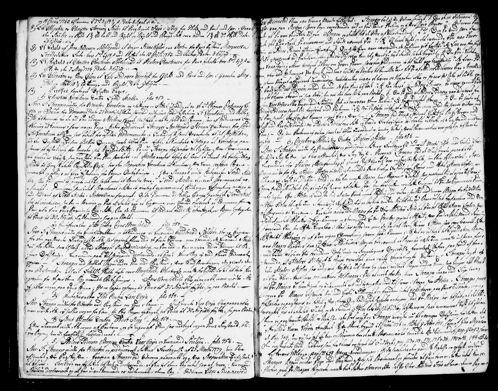 Søndre Jarlsberg sorenskriveri, AV/SAKO-A-129/F/Fa/L0023: Tingbok, 1779-1785, p. 4