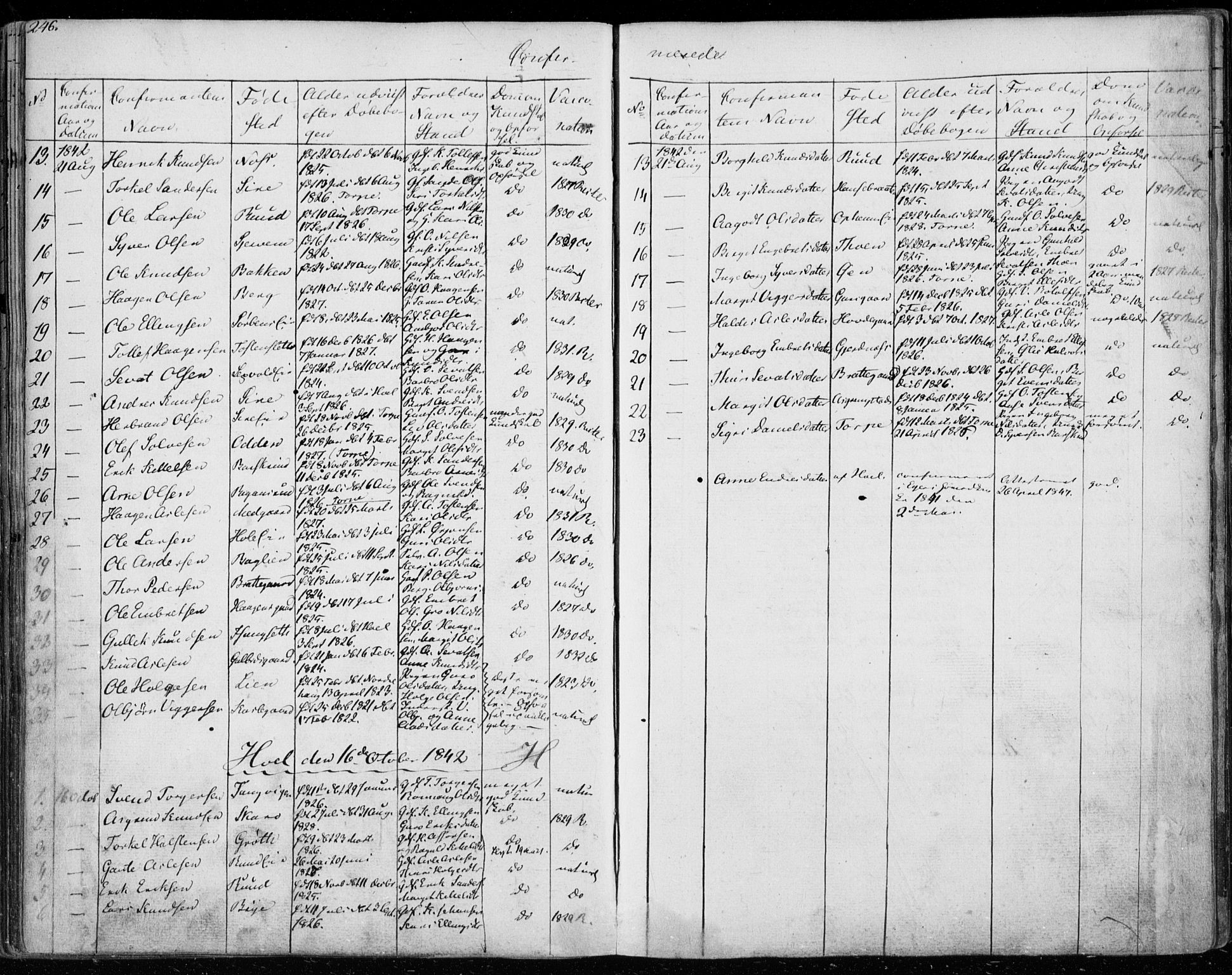 Ål kirkebøker, AV/SAKO-A-249/F/Fa/L0005: Parish register (official) no. I 5, 1825-1848, p. 246