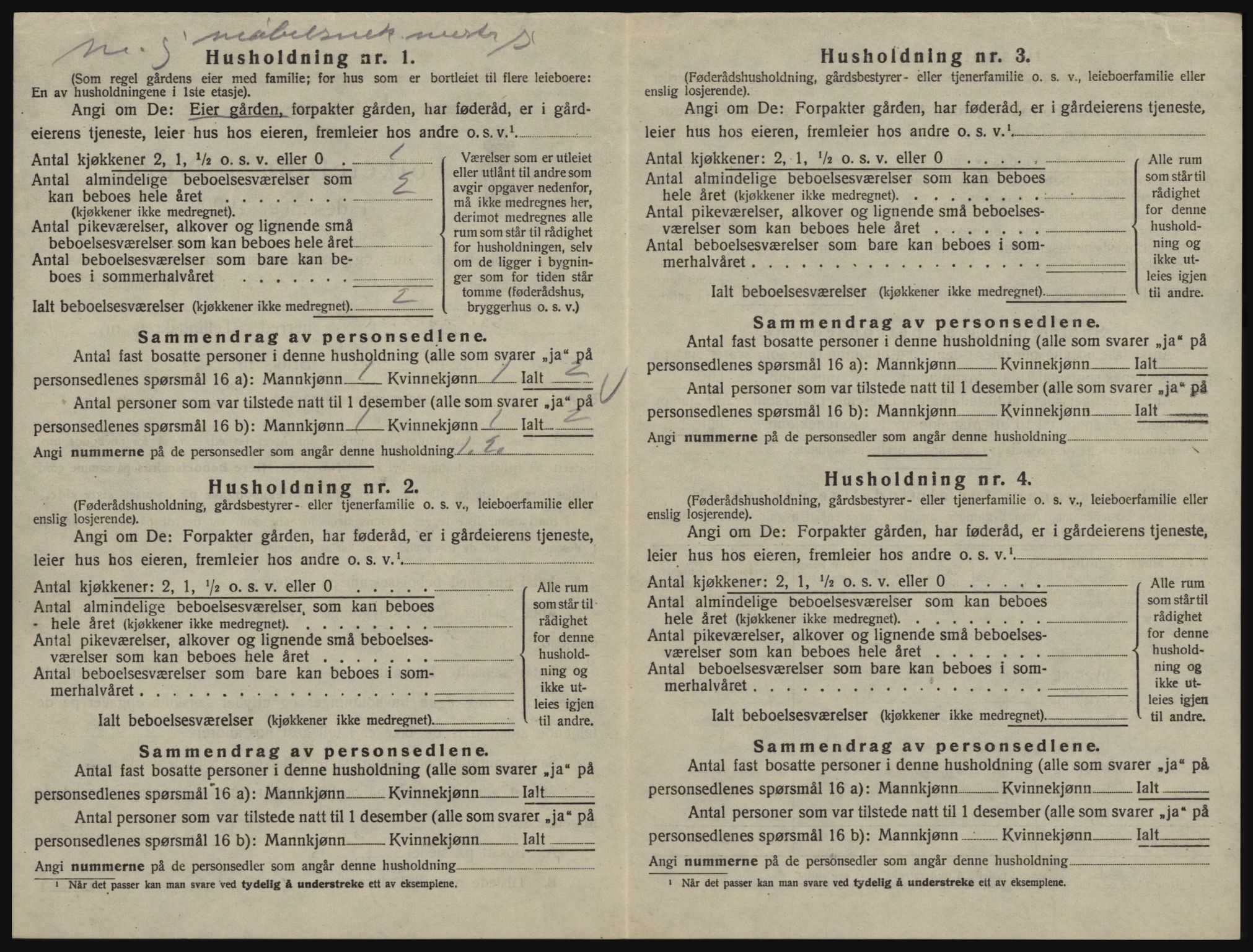 SAO, 1920 census for Glemmen, 1920, p. 2084