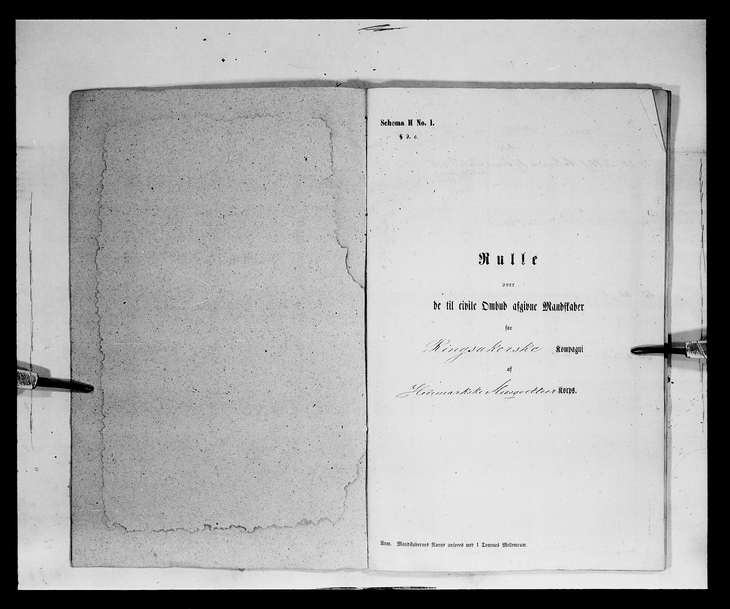Fylkesmannen i Oppland, AV/SAH-FYO-002/1/K/Ka/L1156: Hedemarken nasjonale musketérkorps, 1818-1860, p. 2545
